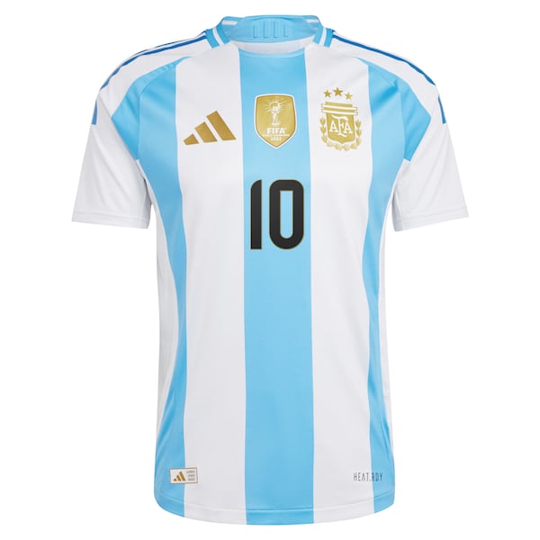 Men's adidas Lionel Messi White Argentina National Team 2024 Home Authentic Player Jersey