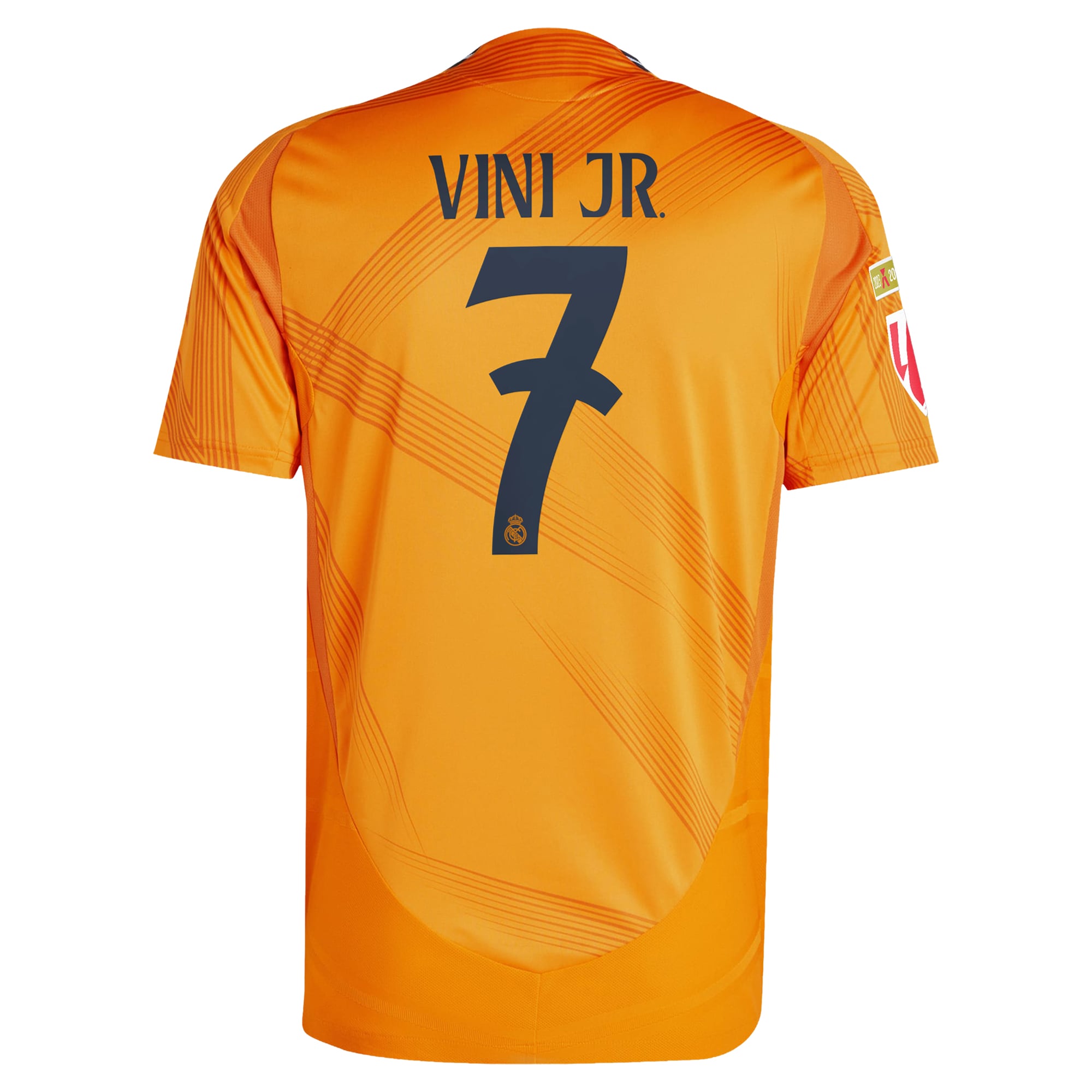 Vini Jr. Real Madrid adidas 2024/25 Away Jersey - Orange