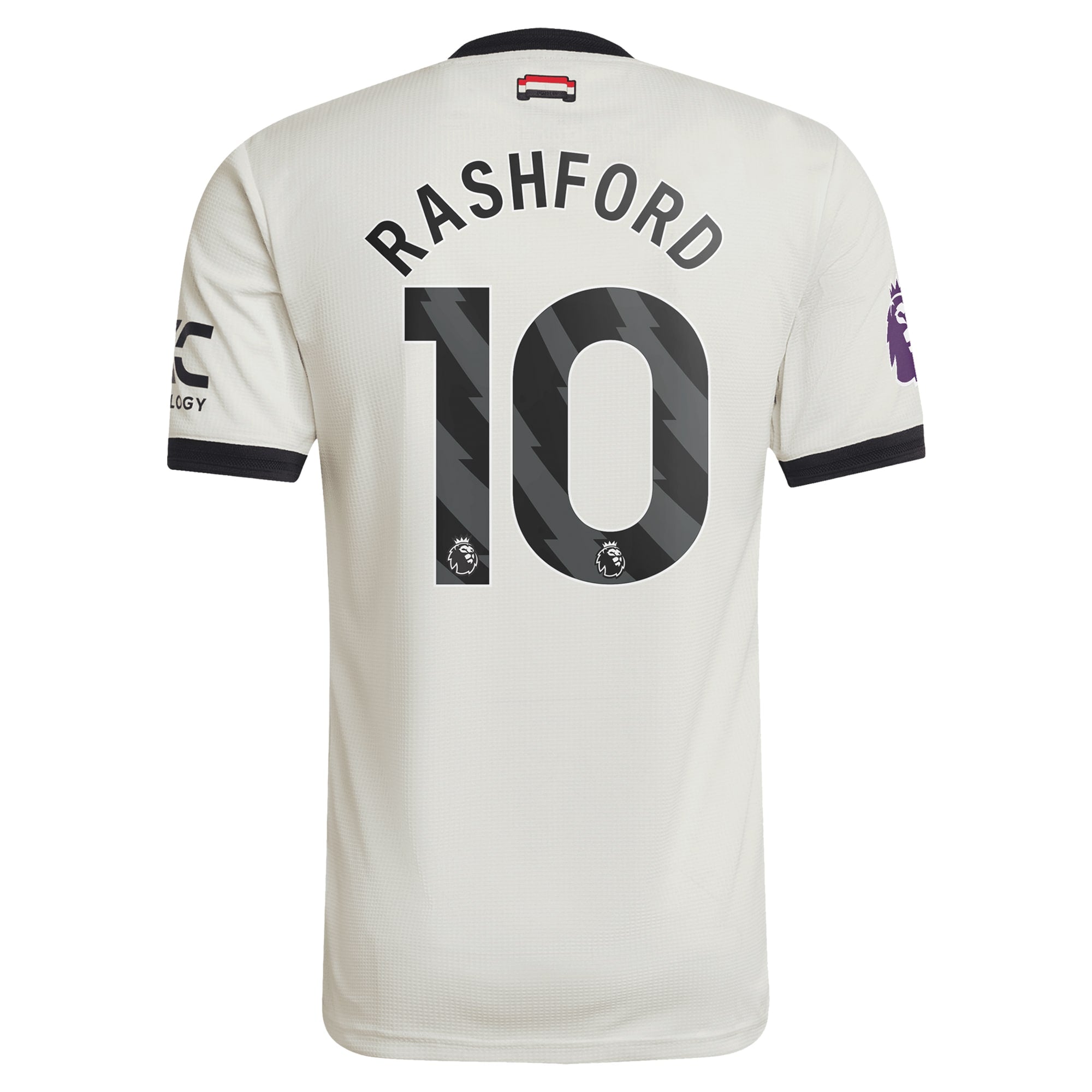Marcus Rashford Manchester United adidas Originals 2024/25 Third Jersey - Cream
