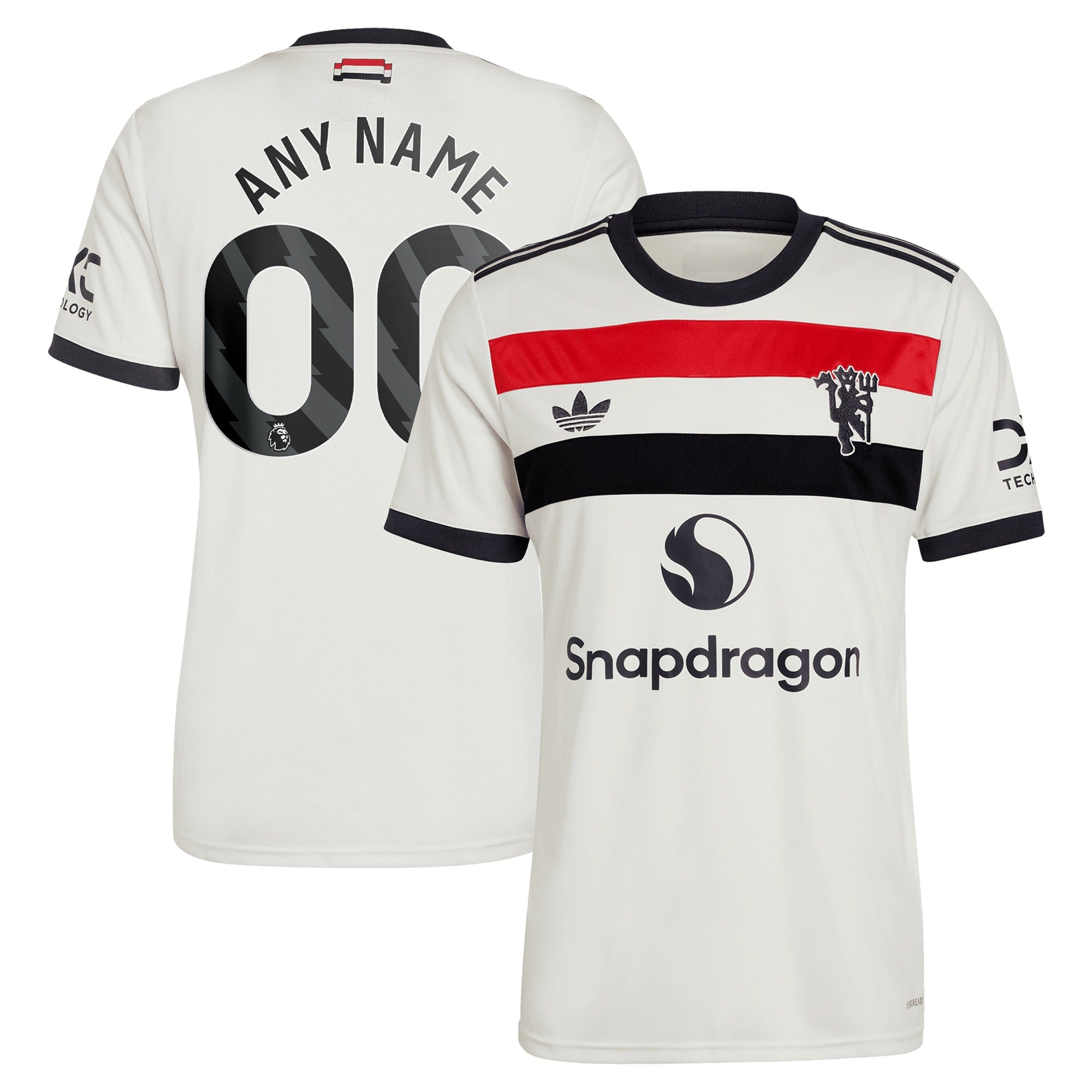 Manchester United adidas Originals 2024/25 Third Custom Jersey - Cream