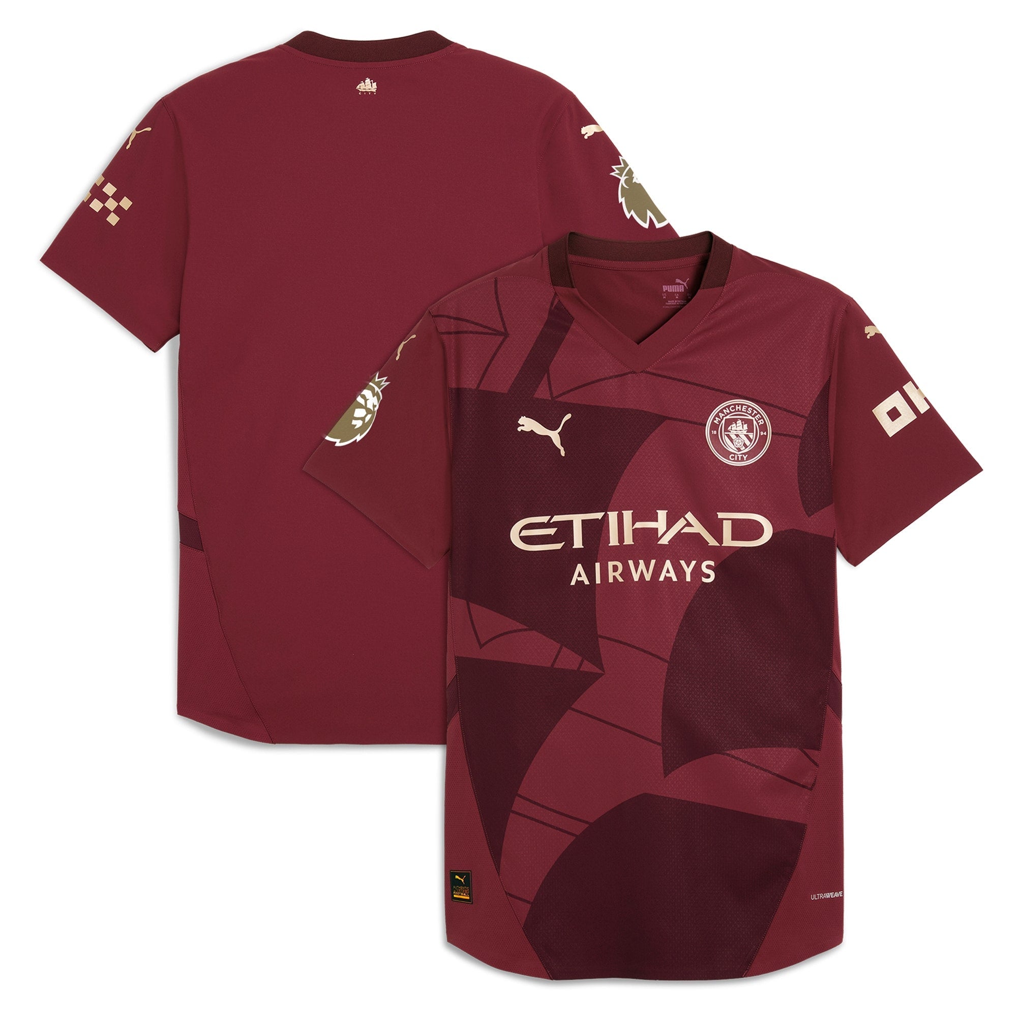 Manchester City Puma 2024/25 Third Jersey - Burgundy