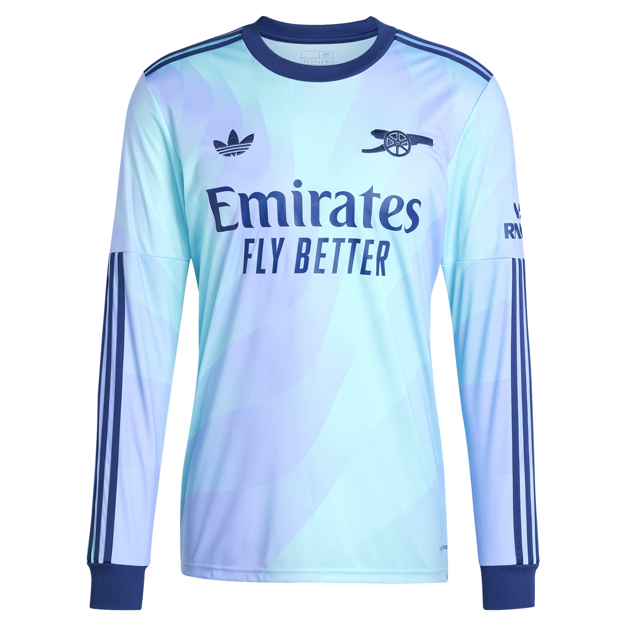 Gabriel Martinelli Arsenal adidas Originals 2024/25 Third Long Sleeve Player Jersey - Aqua