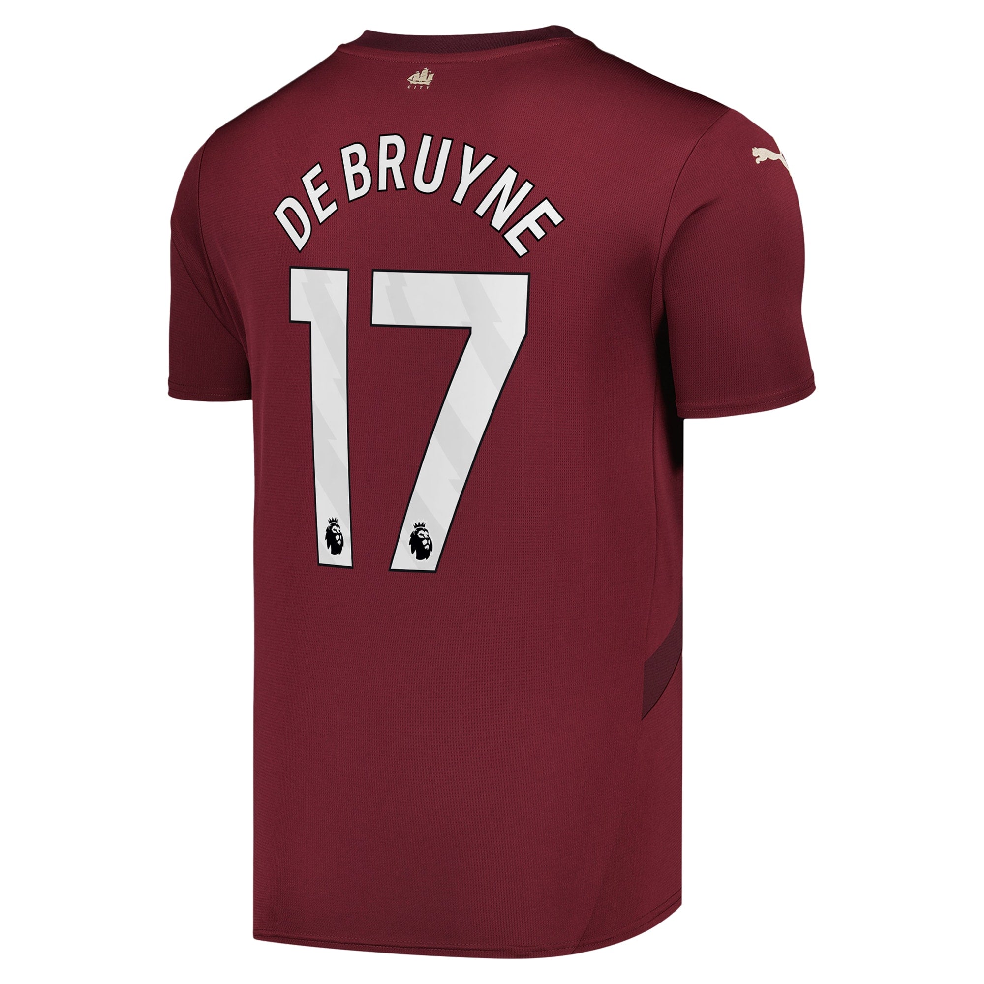 Kevin De Bruyne Manchester City Puma 2024/25 Third Player Jersey - Burgundy