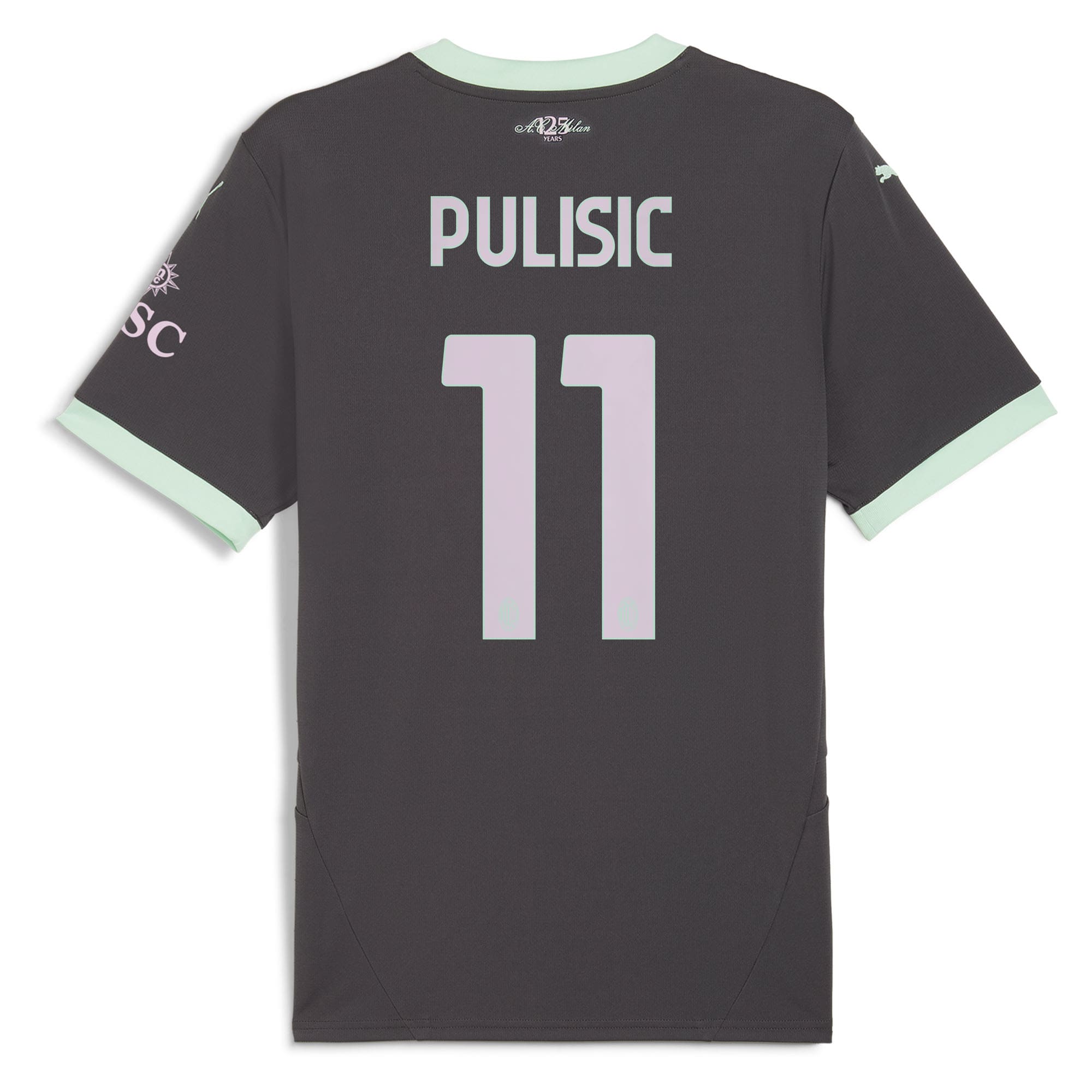 Christian Pulisic AC Milan Puma 2024/25 Third Player Jersey - Charcoal