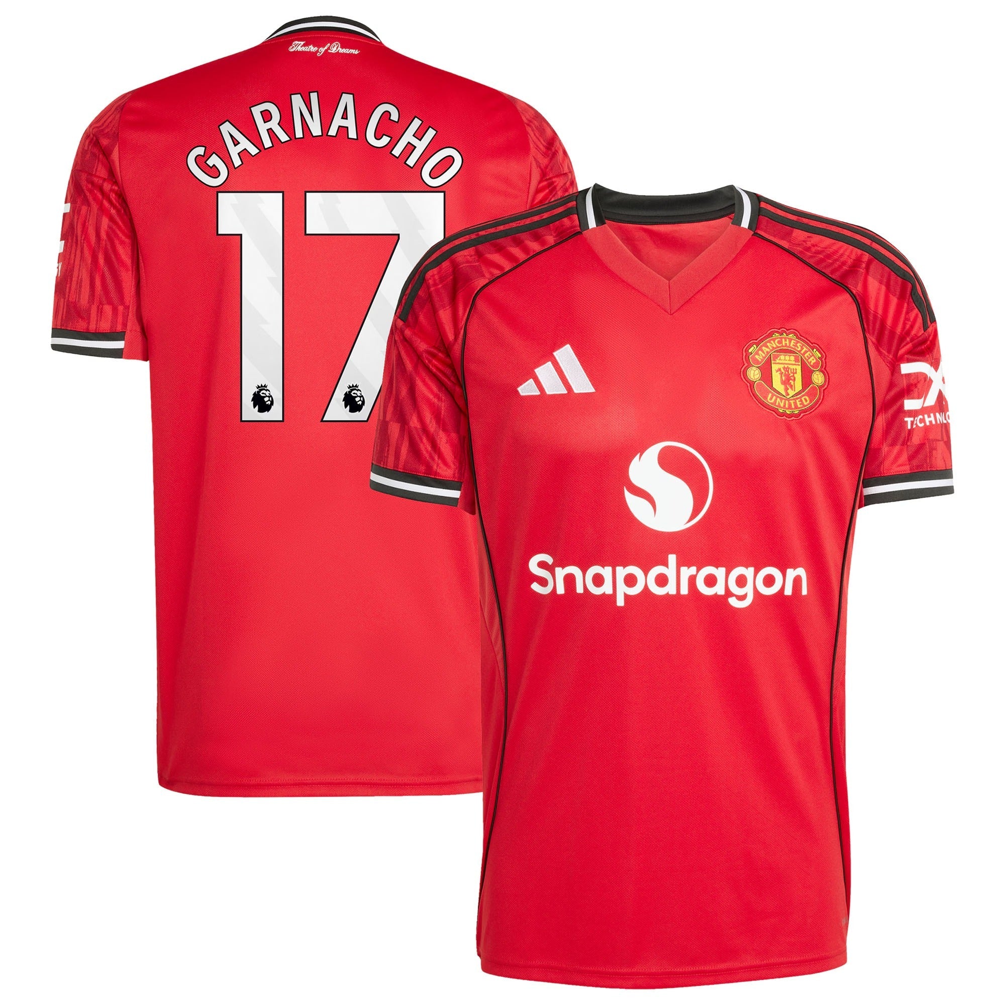 Alejandro Garnacho Manchester United Home 2025/26 Player Shirt - Red