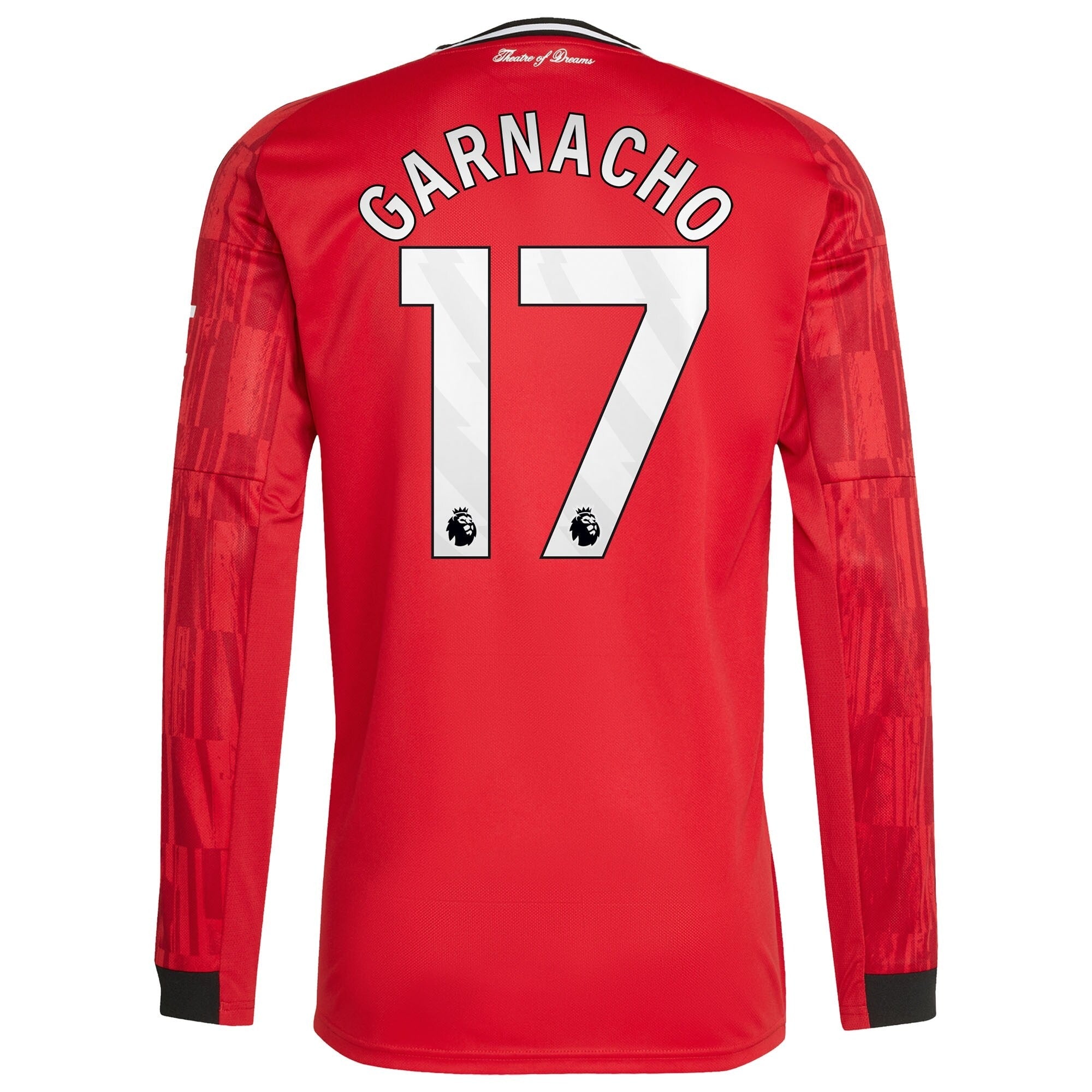 Alejandro Garnacho Manchester United Home 2025/26 Player Long Sleeve Shirt - Red