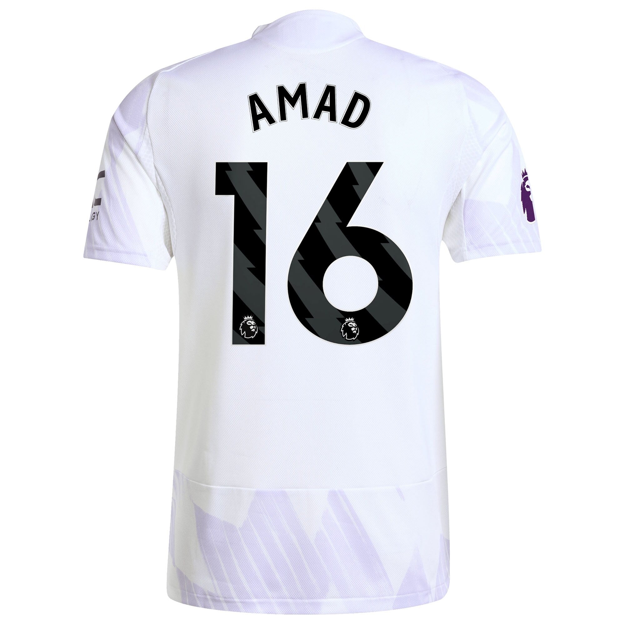 Amad Diallo Manchester United 2025/26 Away Player Shirt - White
