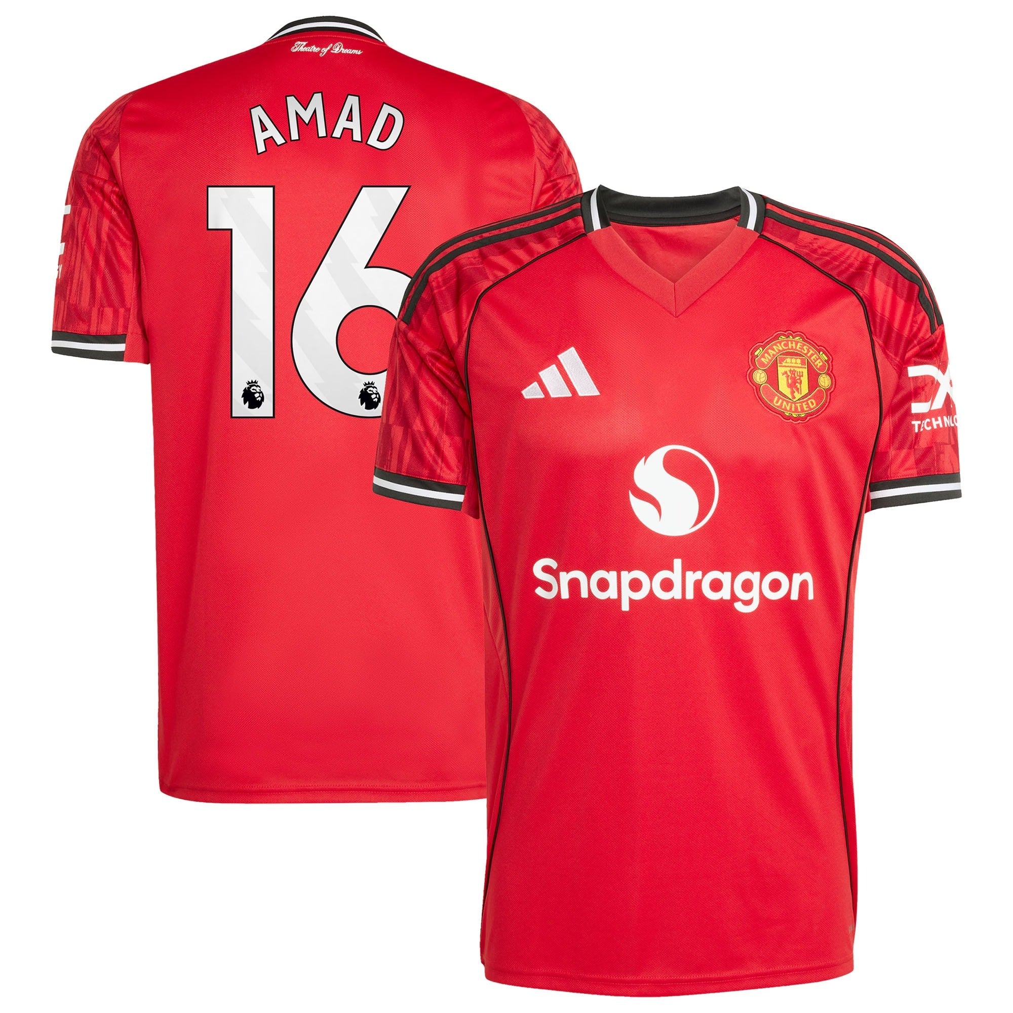 Amad Diallo Manchester United Home 2025/26 Player Shirt - Red
