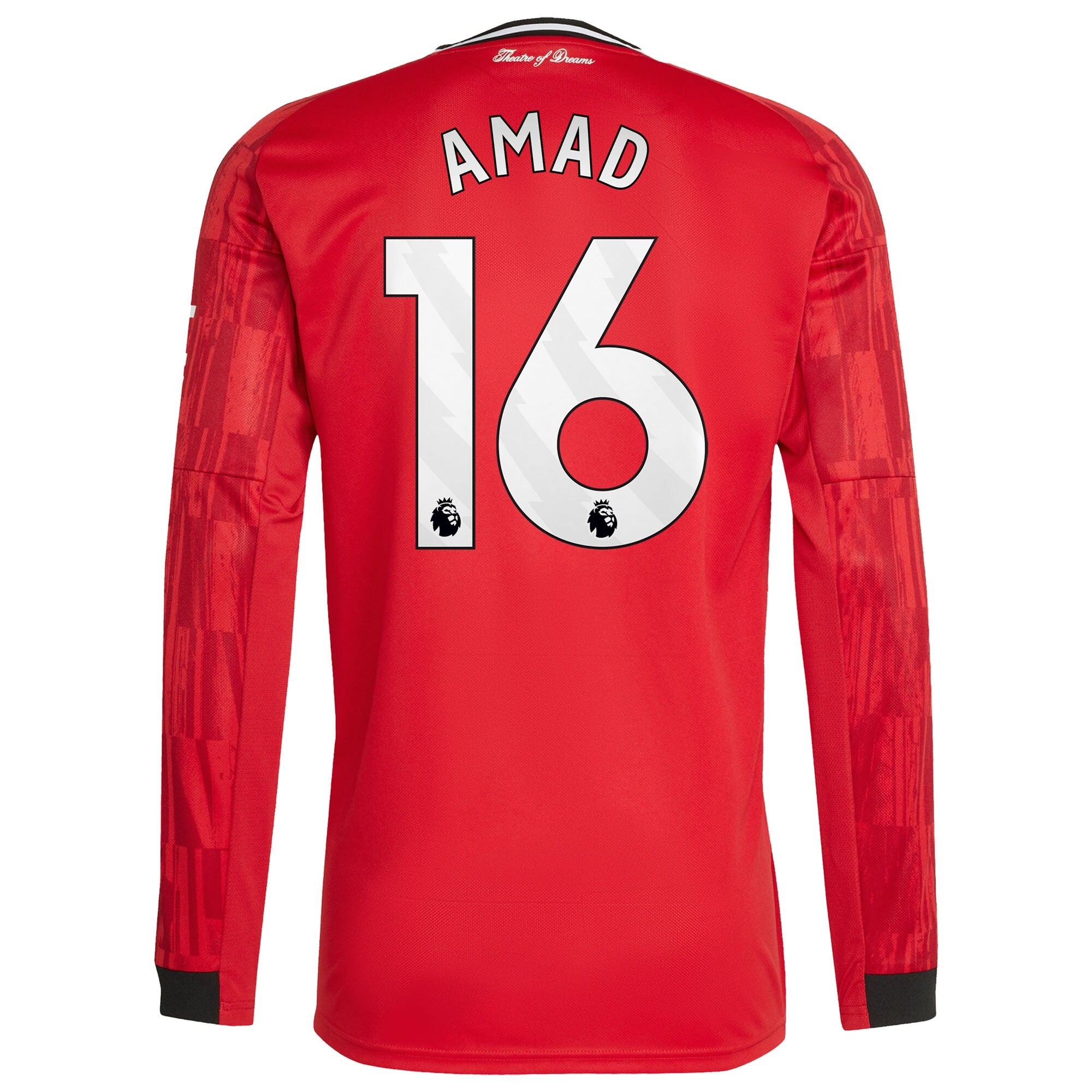 Amad Diallo Manchester United Home 2025/26 Player Long Sleeve Shirt - Red