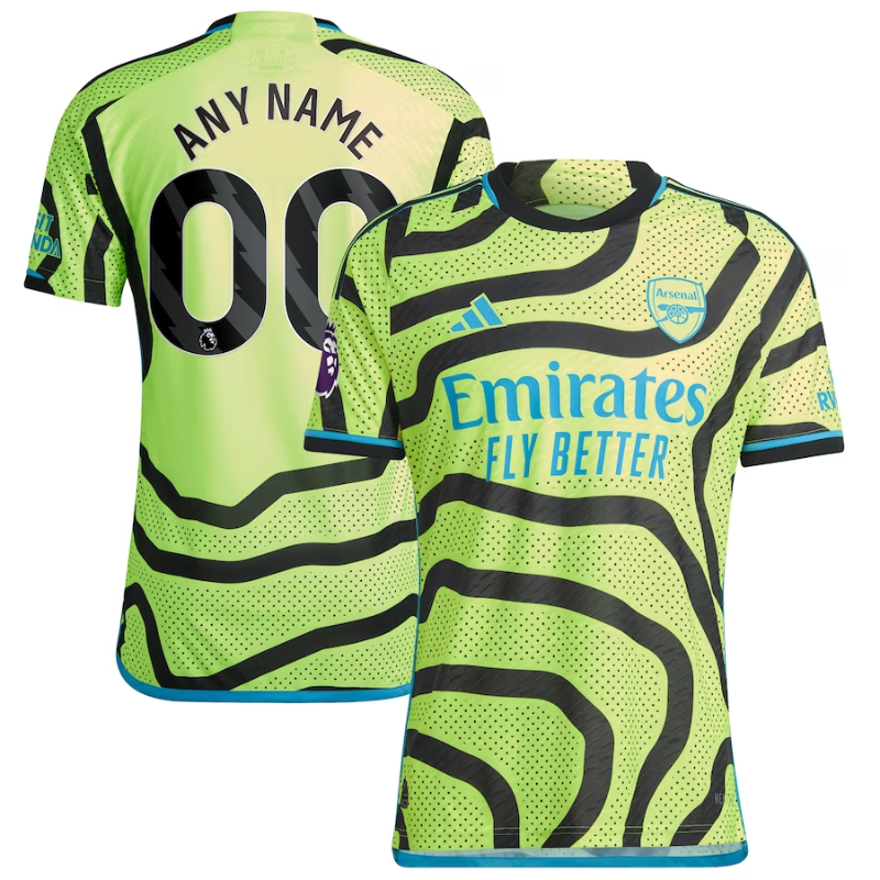 Arsenal 2023/24 Away Customized Jersey - Yellow