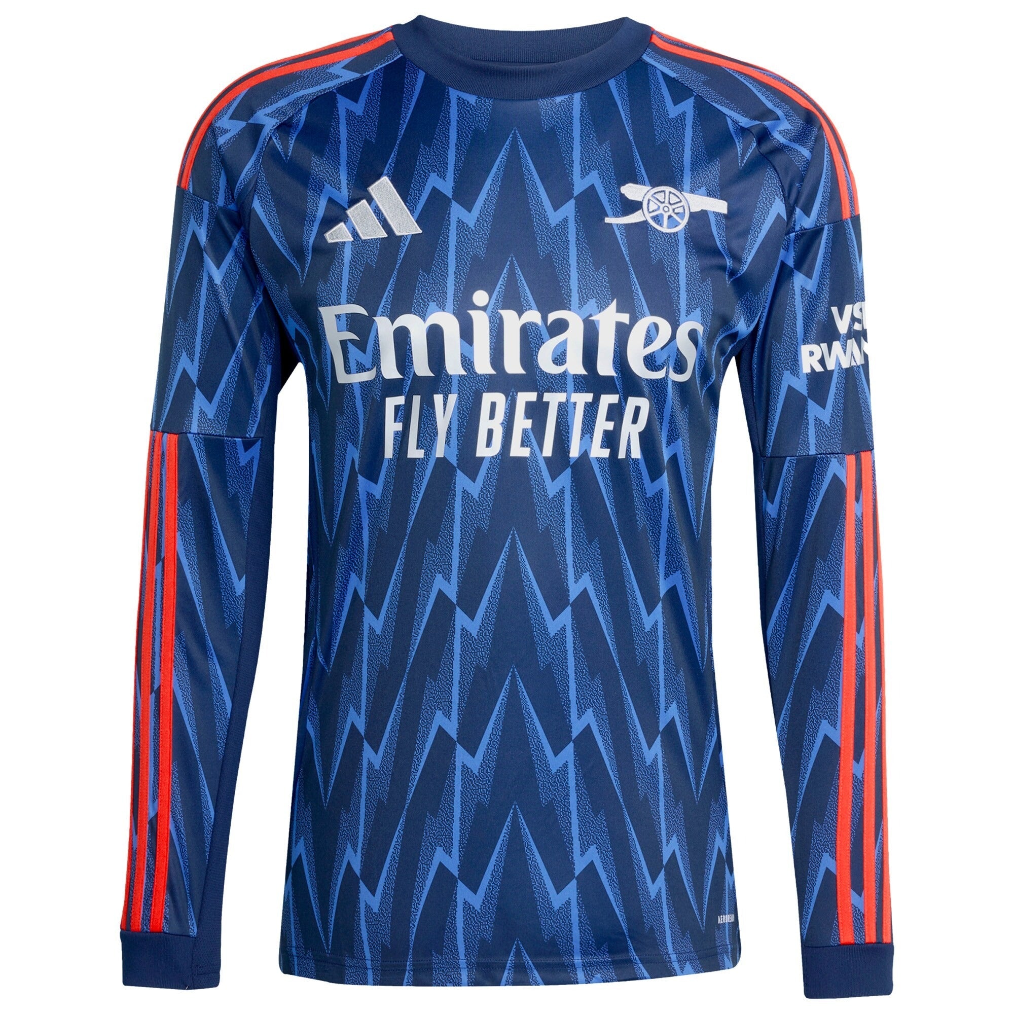 Arsenal 2025/26 Away Long Sleeve Customized Shirt - Blue
