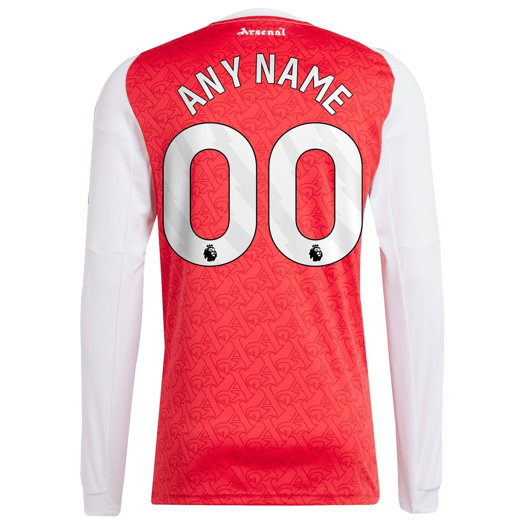 Arsenal 2025/26 Home Long Sleeve Custom Authentic Shirt - Red