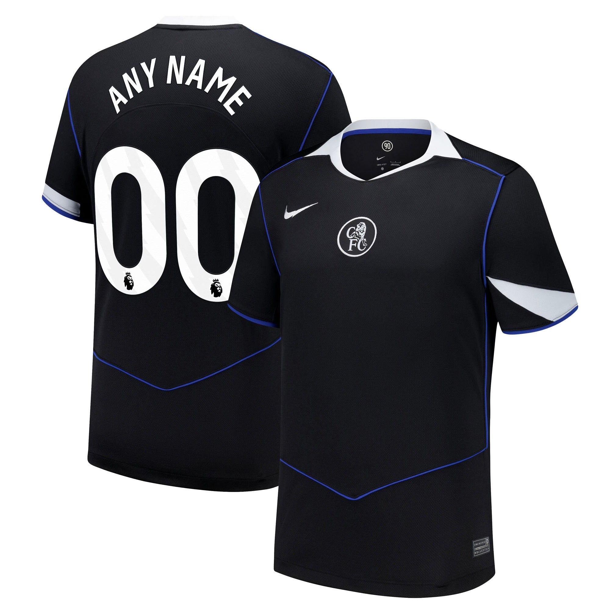 Chelsea 2025/26 Third Custom Shirt - Black
