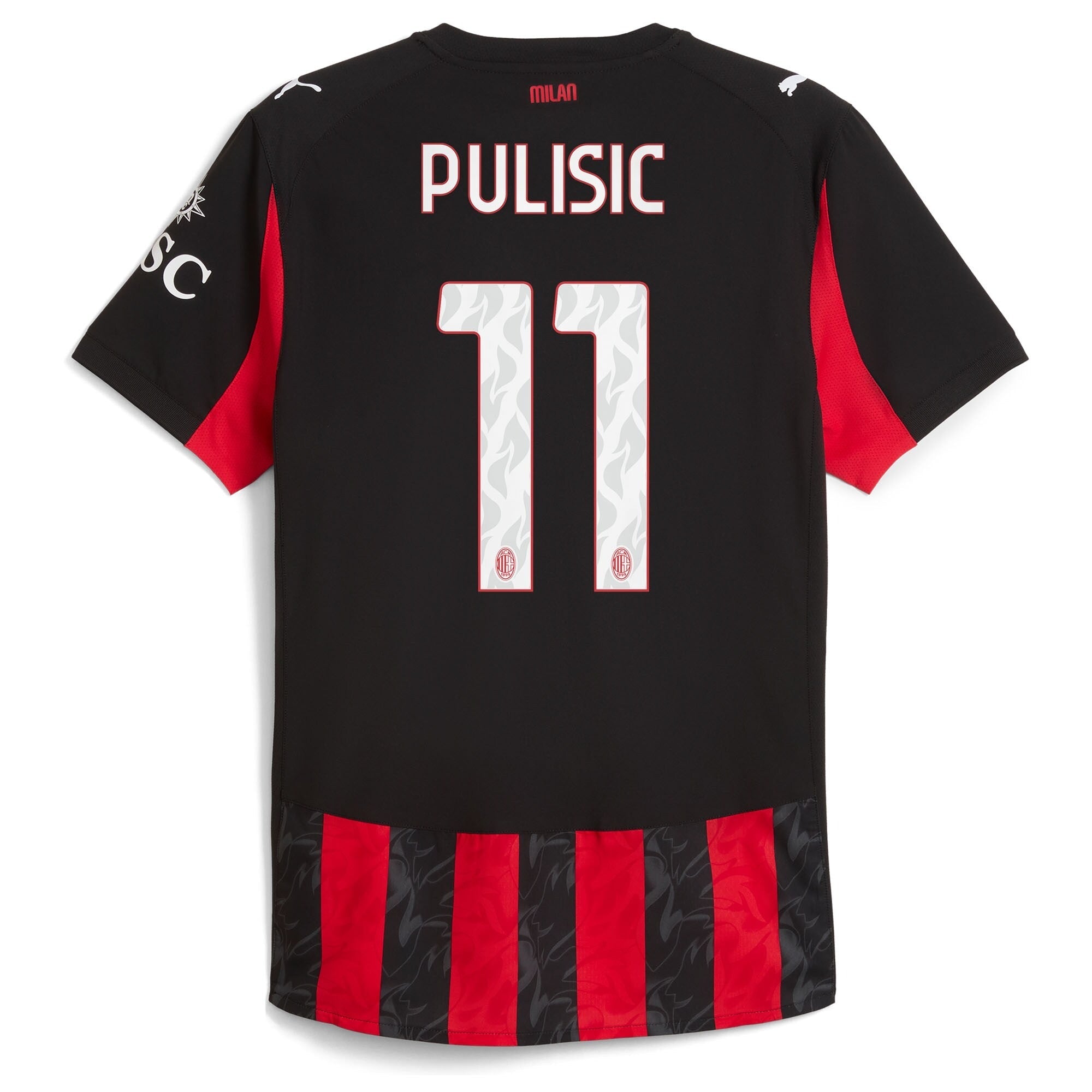 Christian Pulisic AC Milan 2025/26 Home Player Shirt - Red