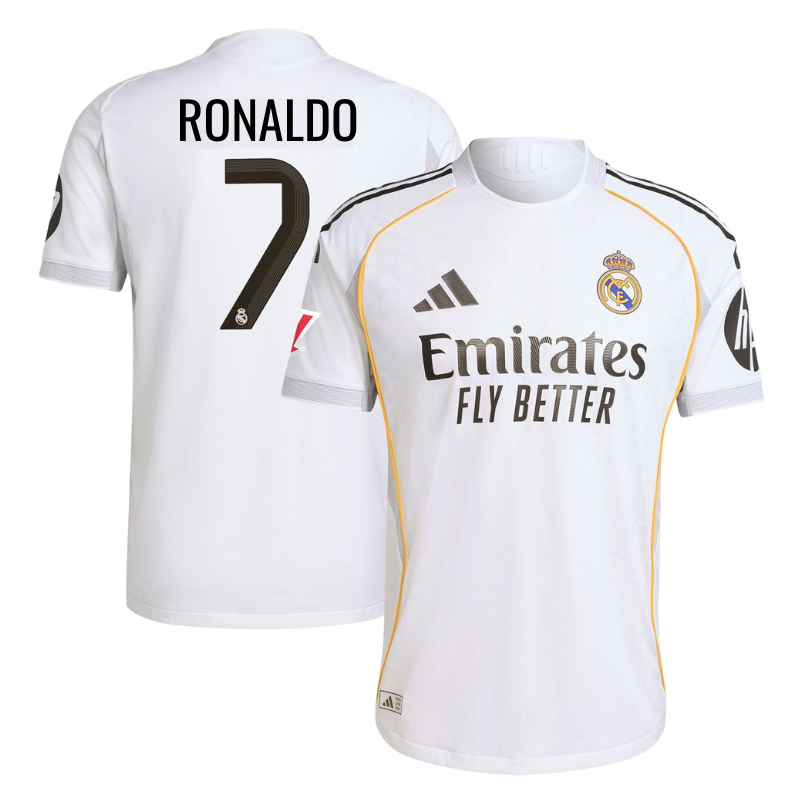 Cristiano Ronaldo 7 Real Madrid 2025/26 Home Shirt - White