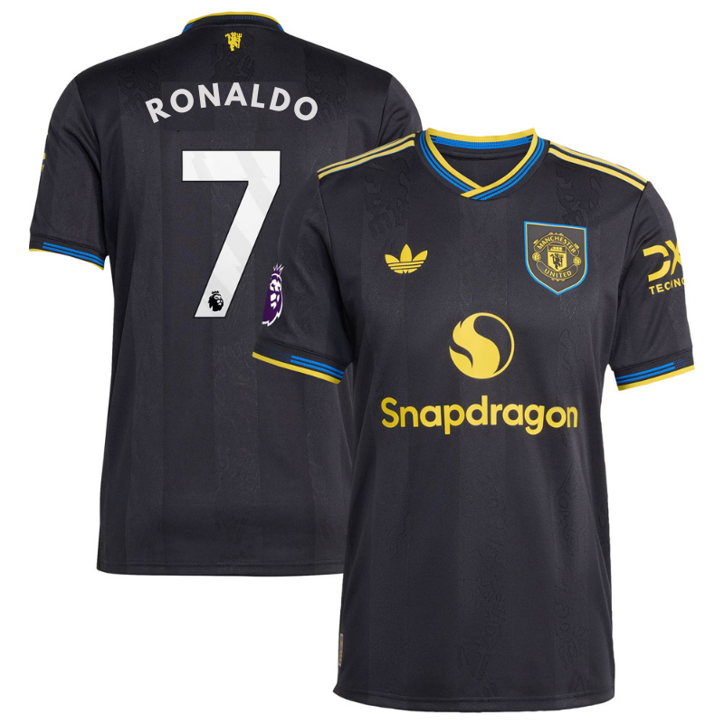 Cristiano Ronaldo Manchester United 2025/26 Third Player Shirt - Black