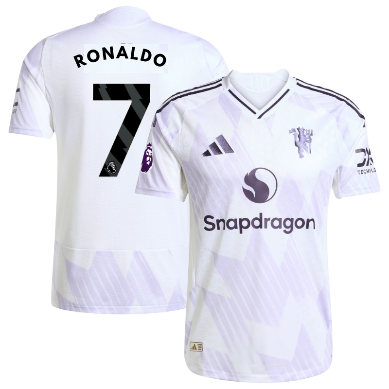 Cristiano Ronaldo Manchester United 2025/26 Away Player Shirt - White