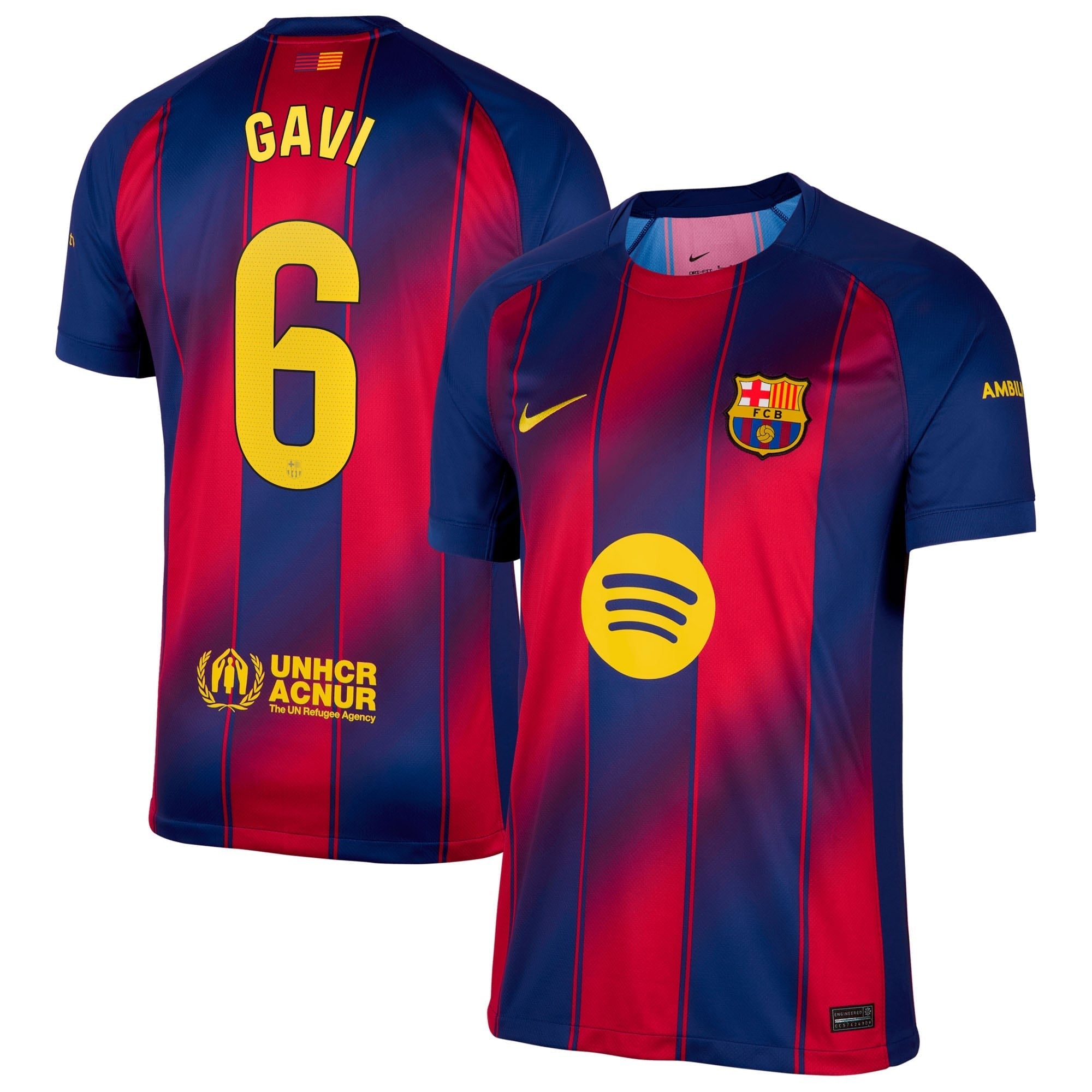 Gavi 6 Barcelona 2025/26 Home Shirt - Navy