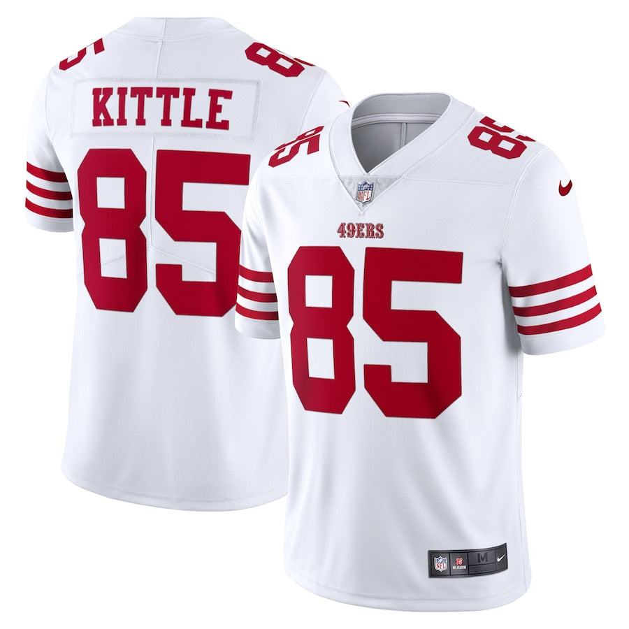 George Kittle Scarlet San Francisco 49ers Vapor Limited jersey Unisex Pro Official - White - Jersey Teams World