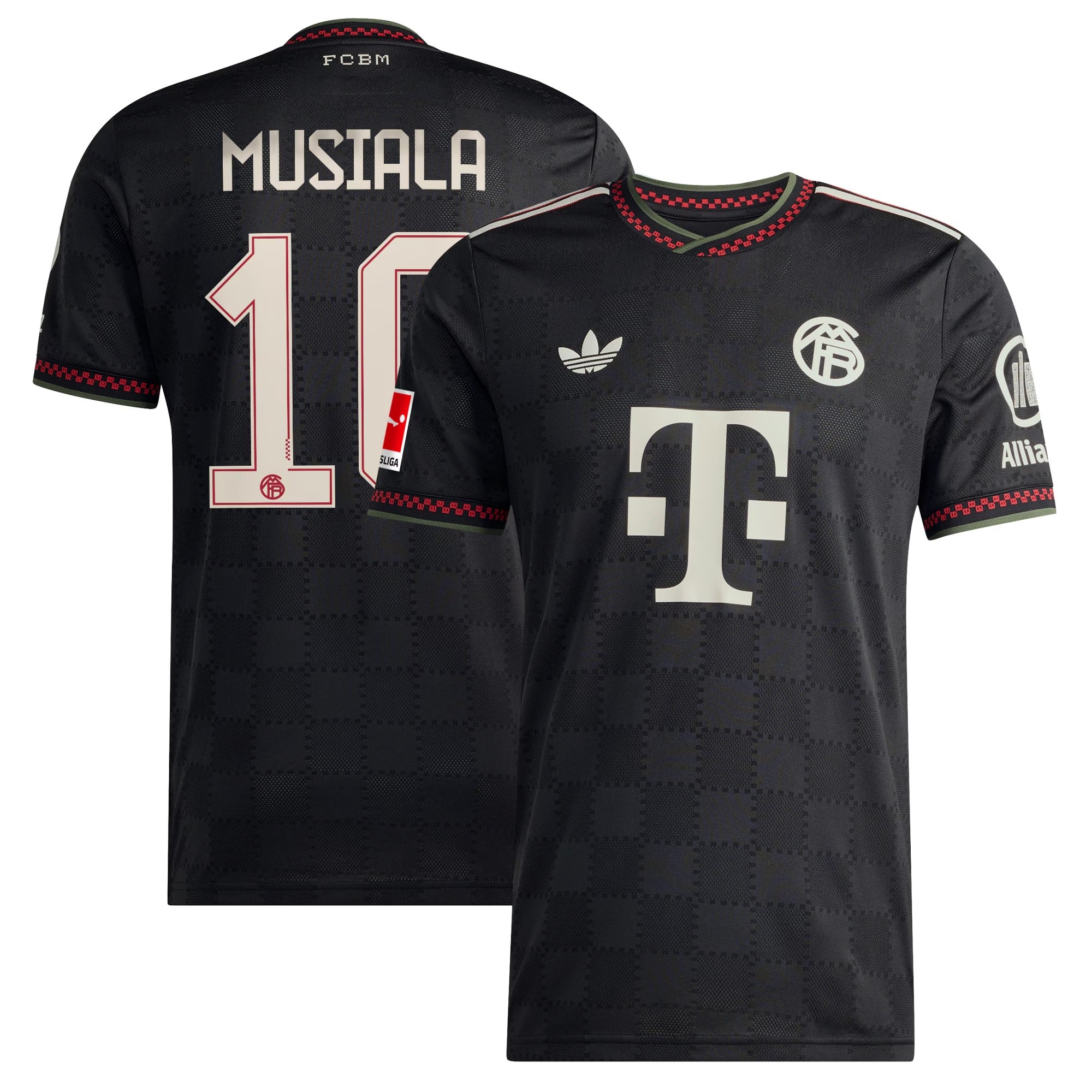 Jamal Musiala Bayern Munich 2025/26 Third Player Shirt - Black