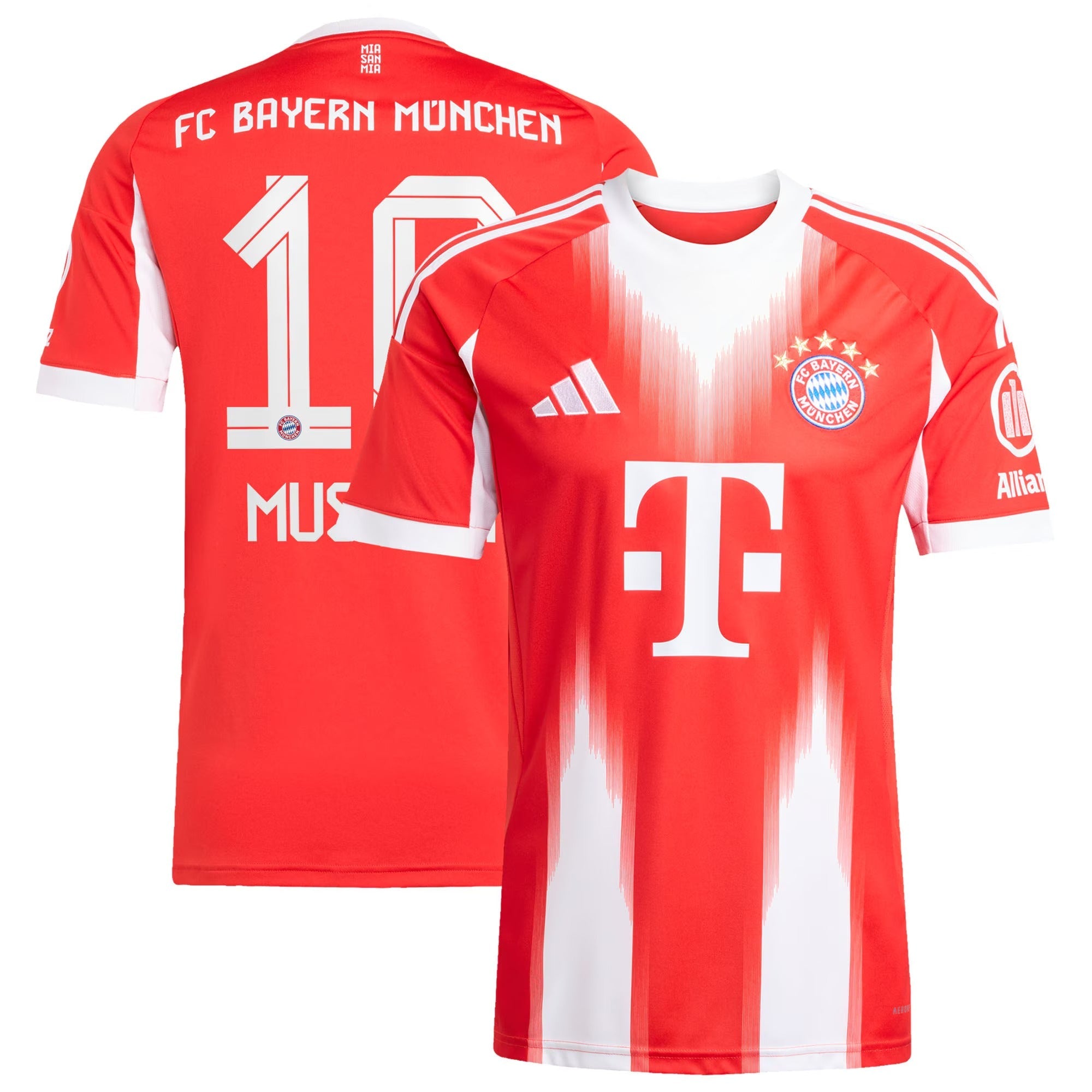 Jamal Musiala Bayern Munich Home 2025/26 Player Shirt - Red