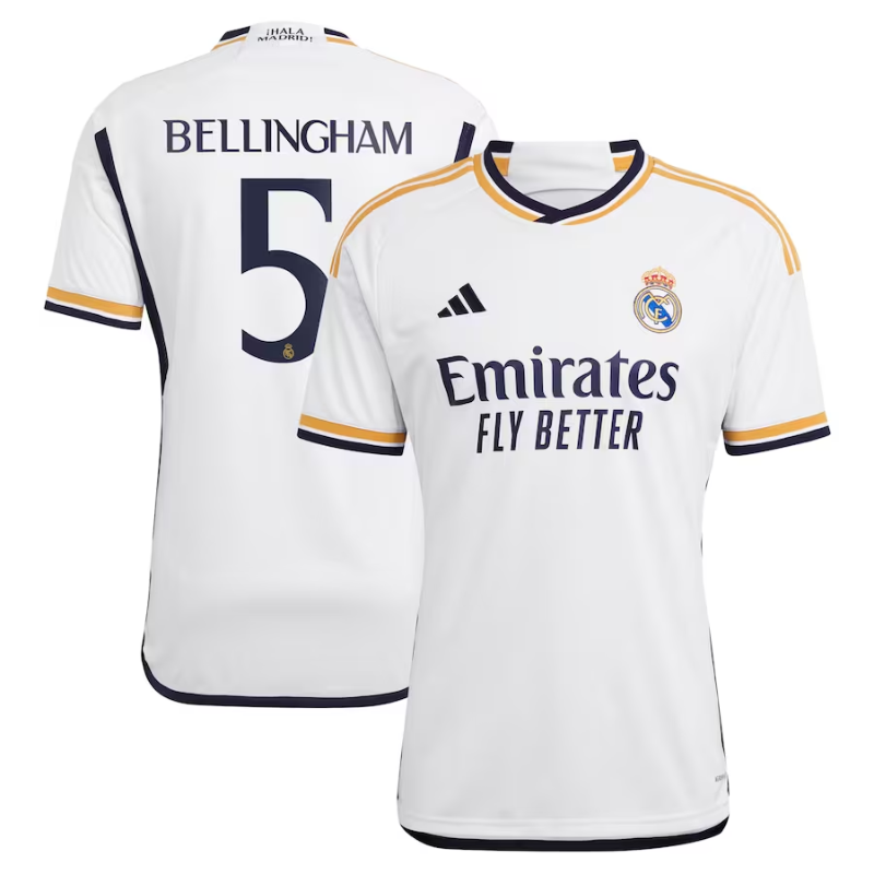 Jude Bellingham Real Madrid 2023/24 Home Jersey - White