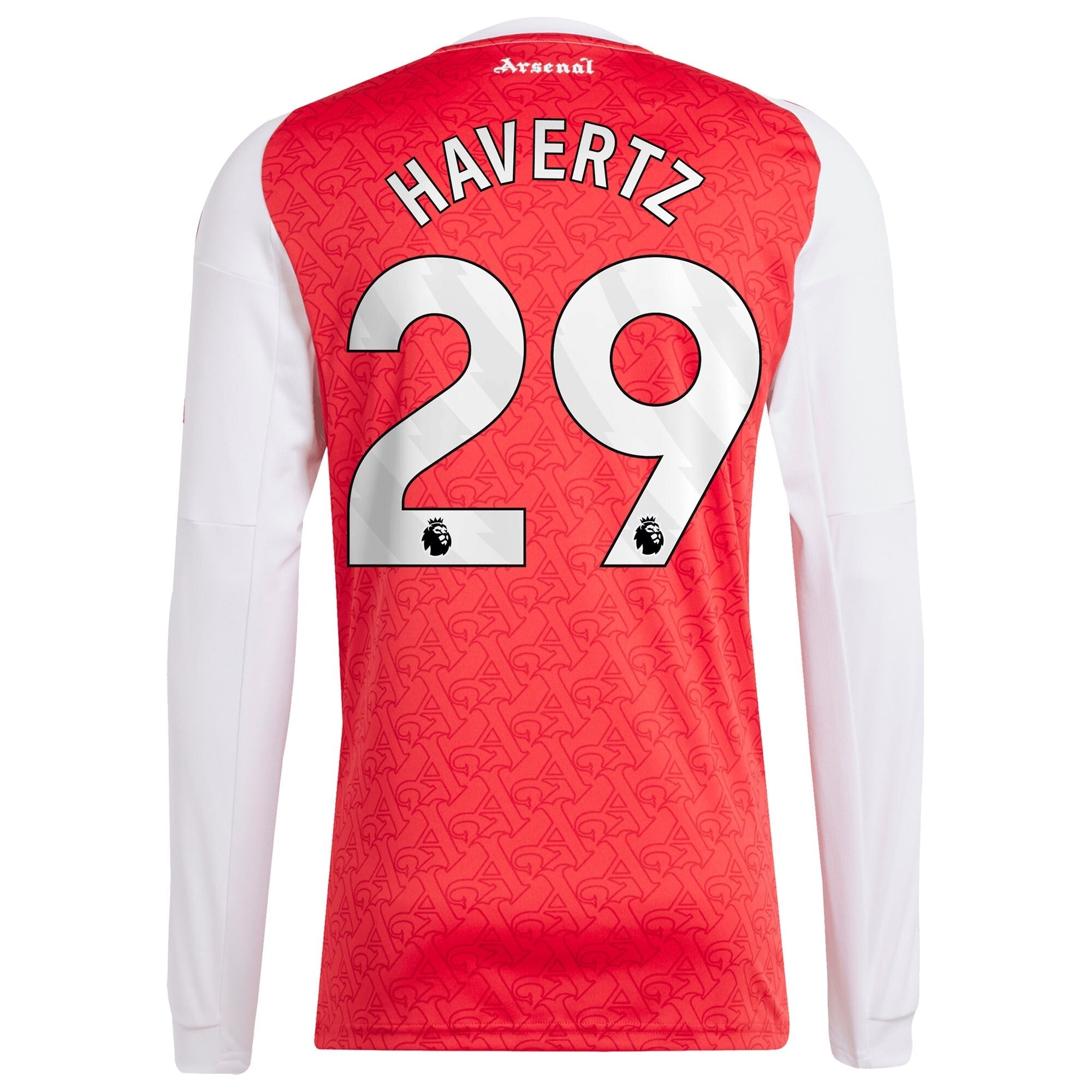 Kai Havertz Arsenal 2025/26 Home Long Sleeve Player Shirt - Red