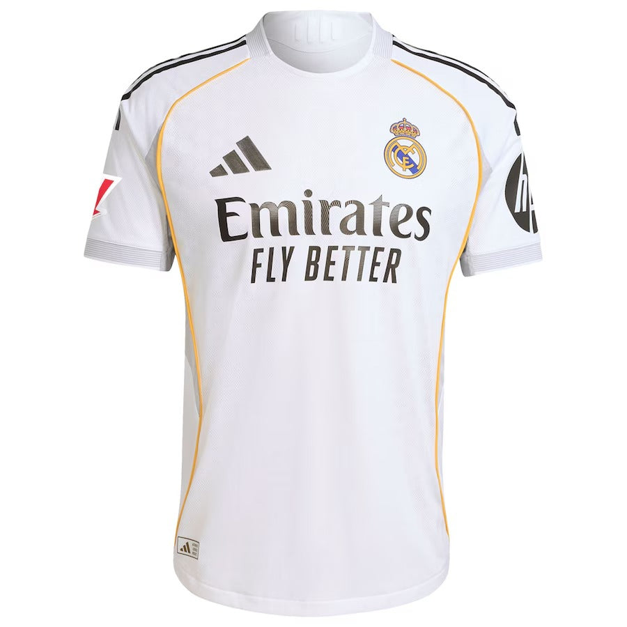 Kylian Mbappé Real Madrid adidas 2025/26 Home Authentic Player Jersey - White