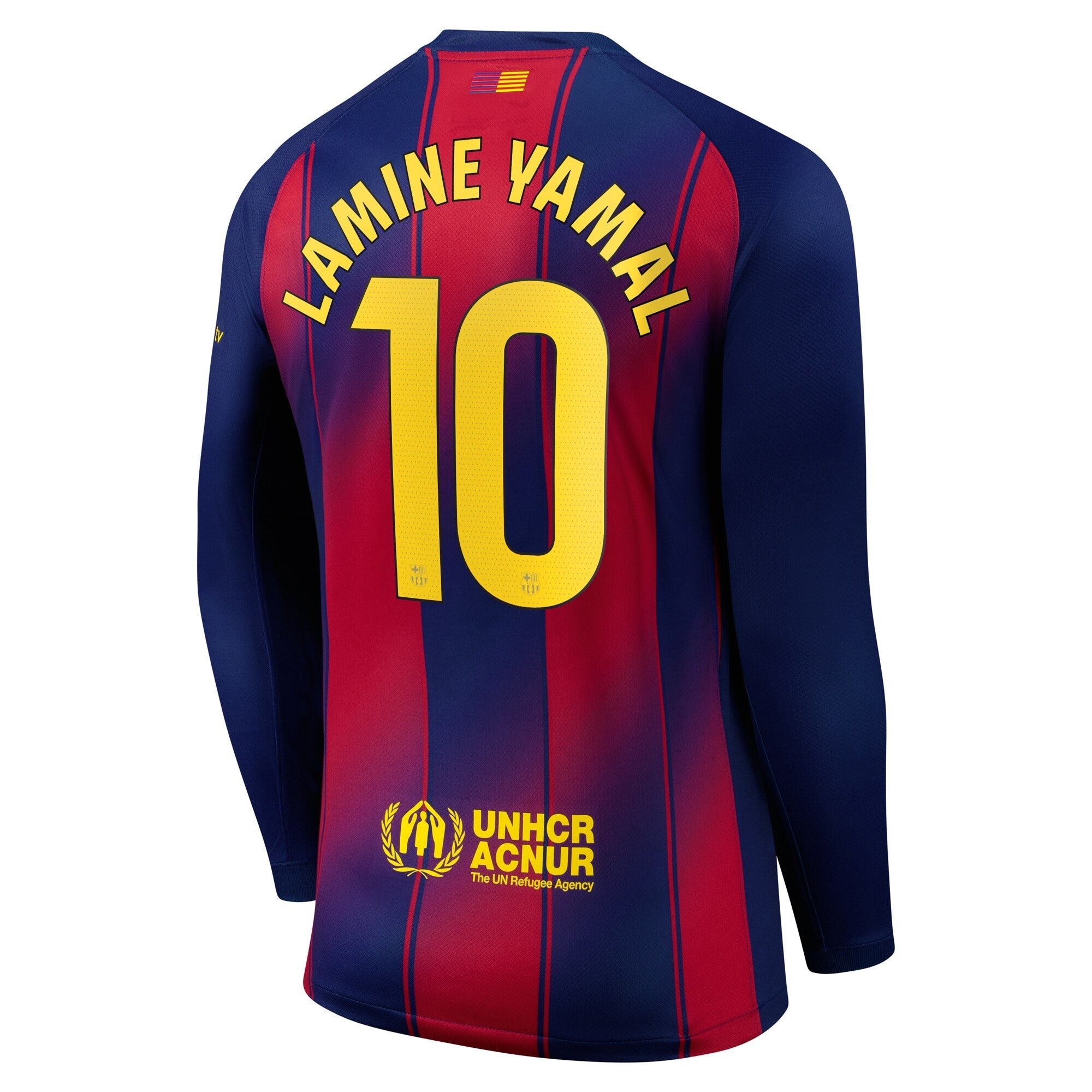 Lamine Yamal Barcelona 2025/26 Long Sleeve Player Shirt - Blue