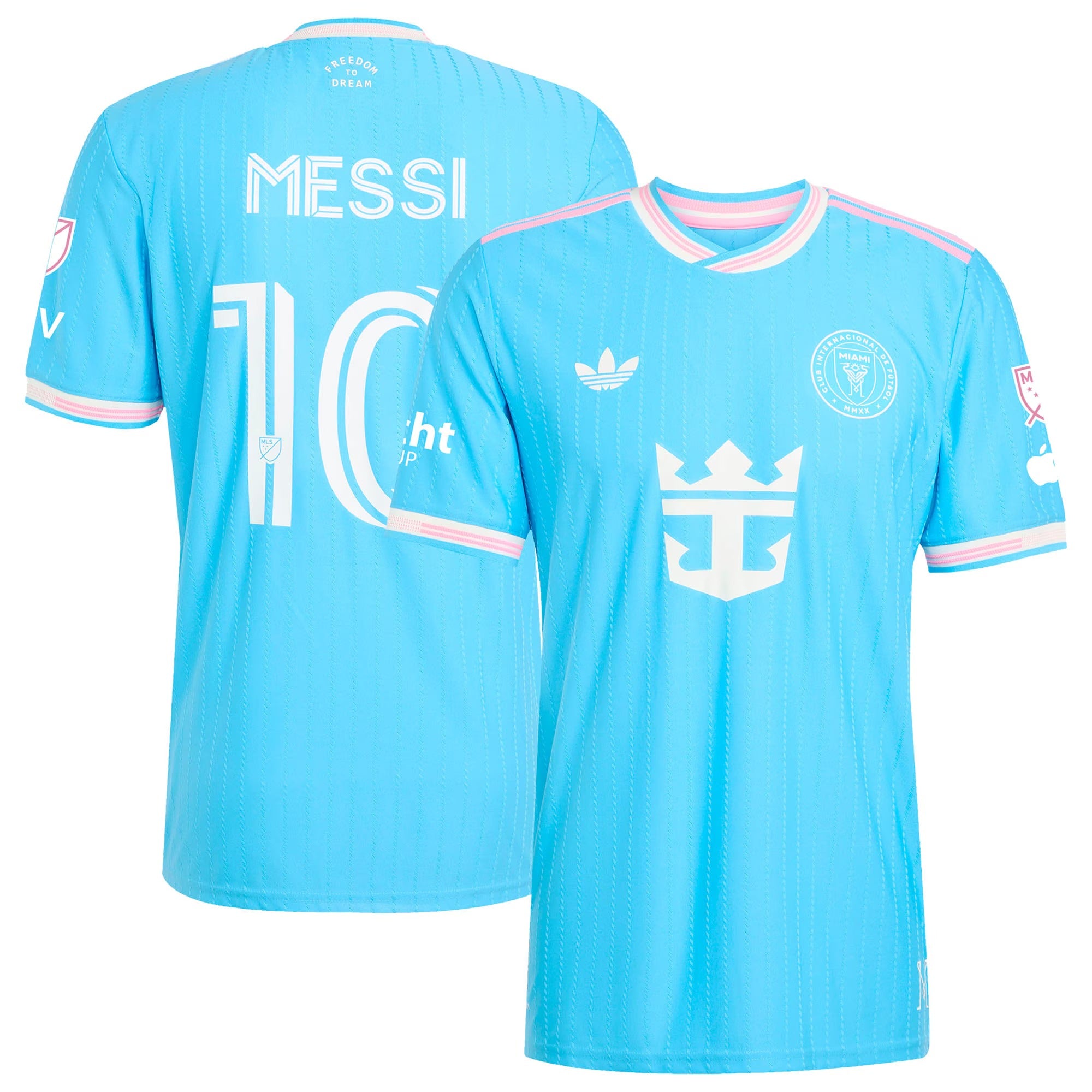 Lionel Messi Inter Miami CF 2025 Third adidas Authentic Player Jersey - Blue