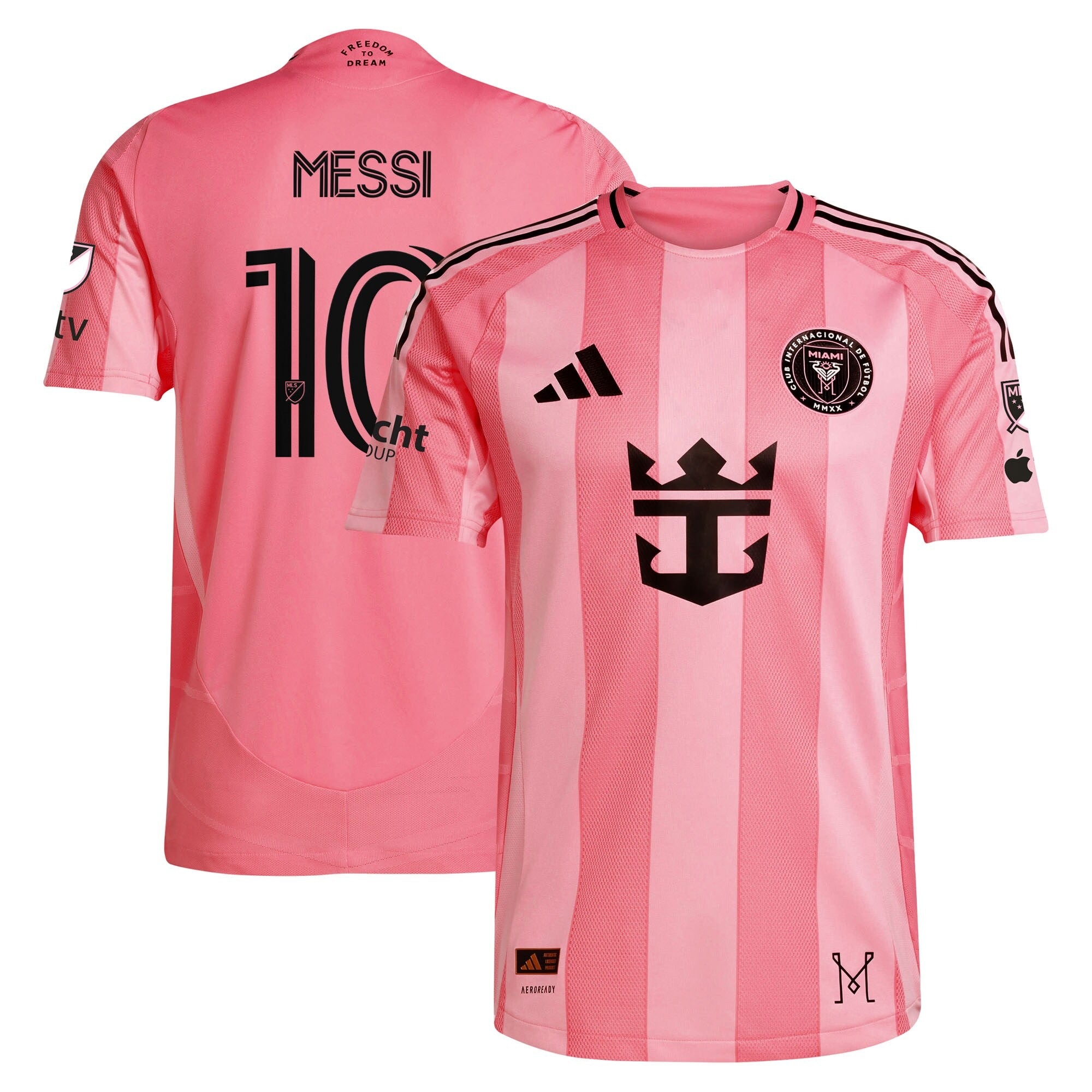 Lionel Messi Inter Miami CF adidas 2025 Authentic Player Jersey - Light Pink