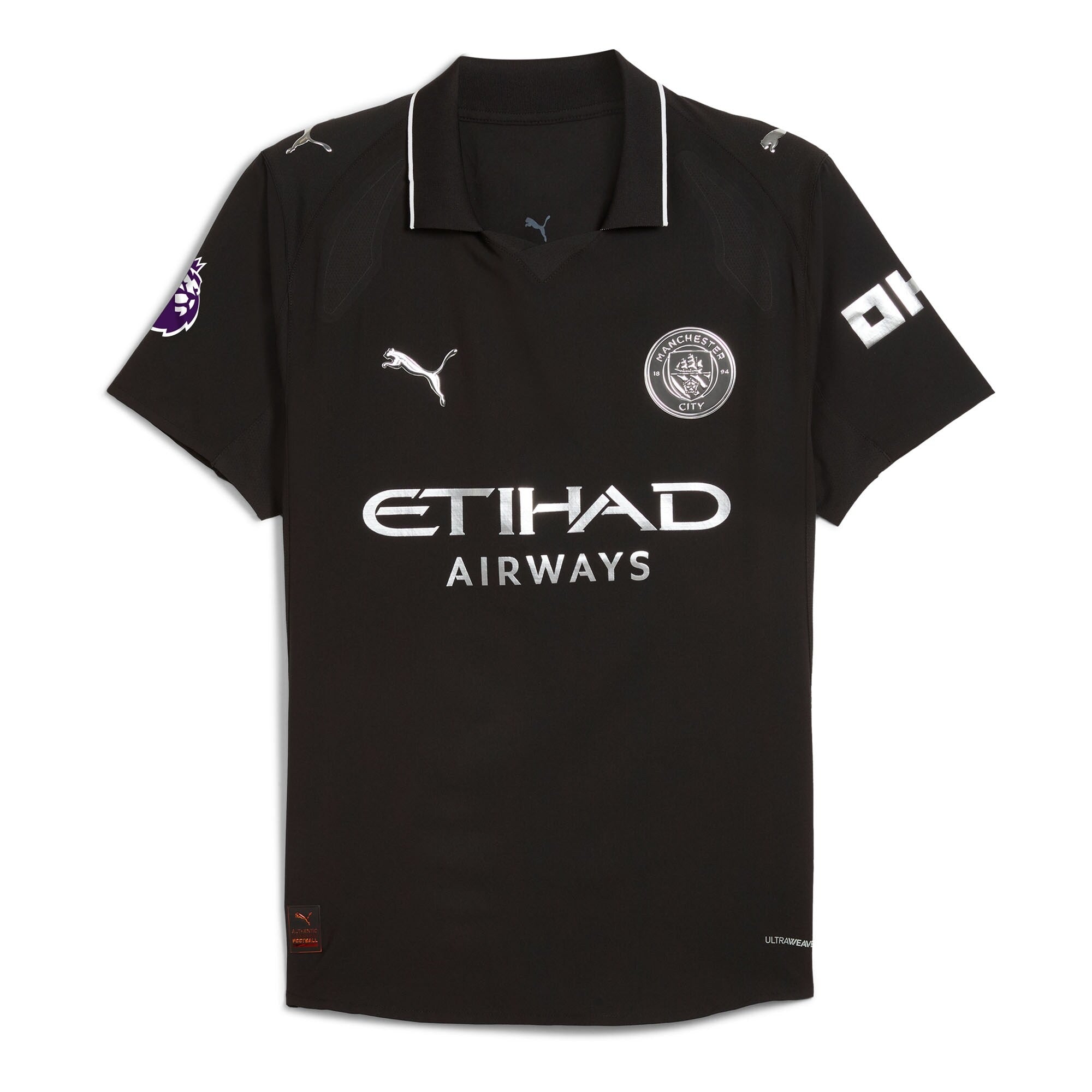 Manchester City 2025/26 Away Custom Shirt â Black