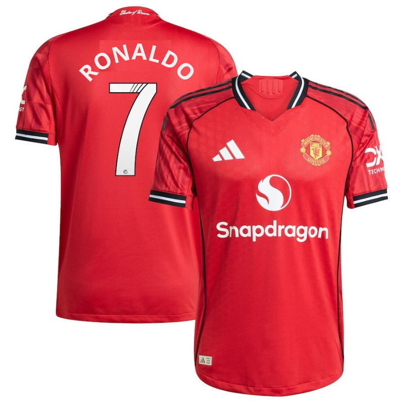 Manchester United WSL Home Shirt 2025-26 with Cristiano Ronaldo 7 printing Shirt