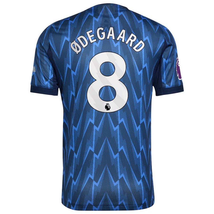 Martin Ødegaard Arsenal 2025/26 Away Player Shirt - Blue