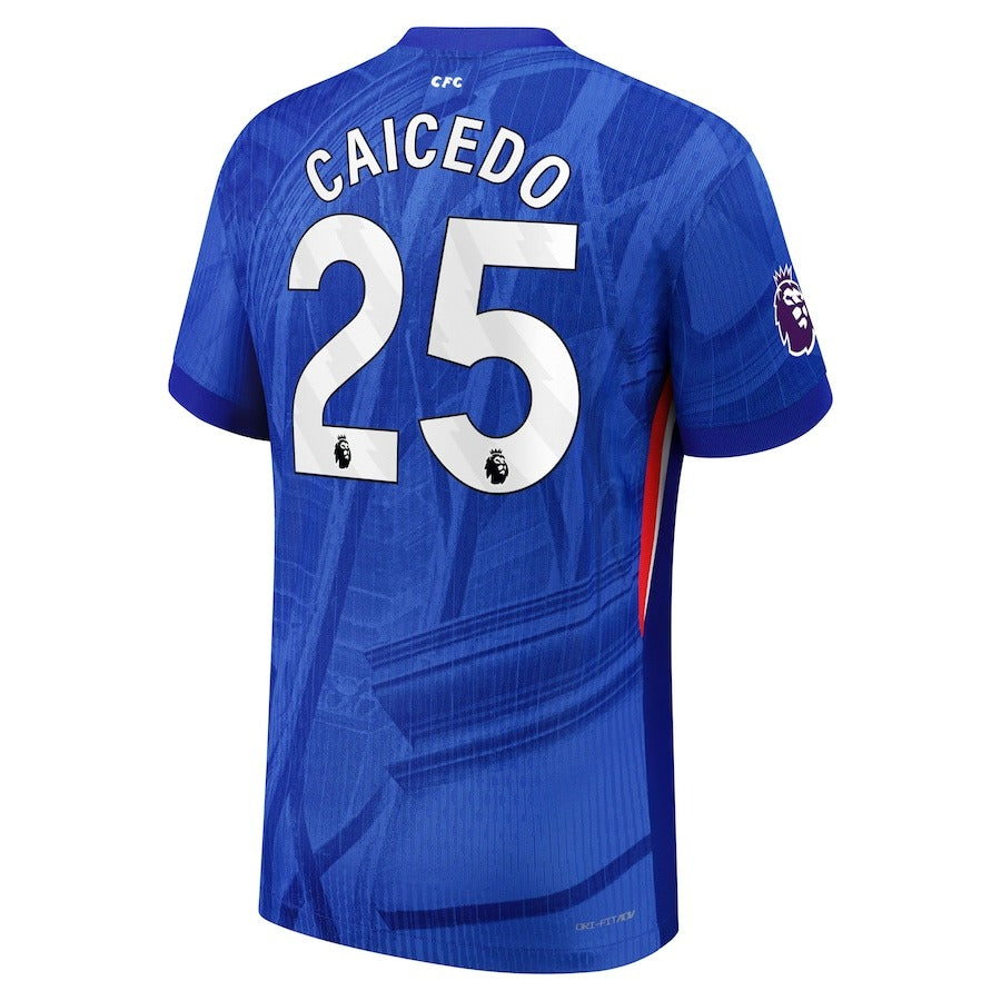 Moisés Caicedo Chelsea 2025/26 Home Player Shirt - Blue