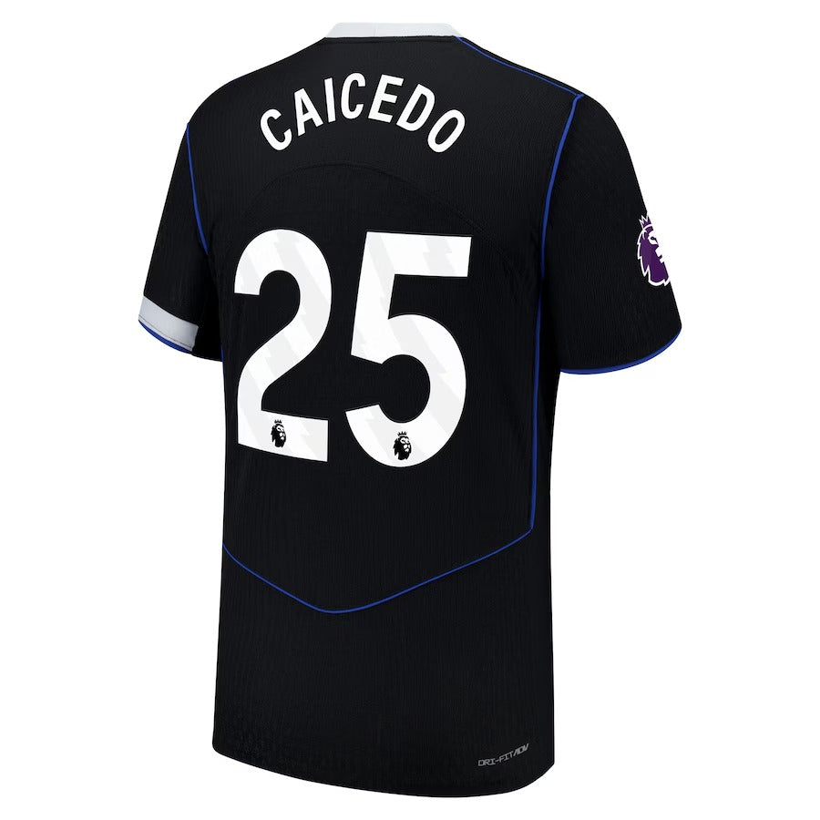 Moisés Caicedo Chelsea 2025/26 Third Player Shirt - Black