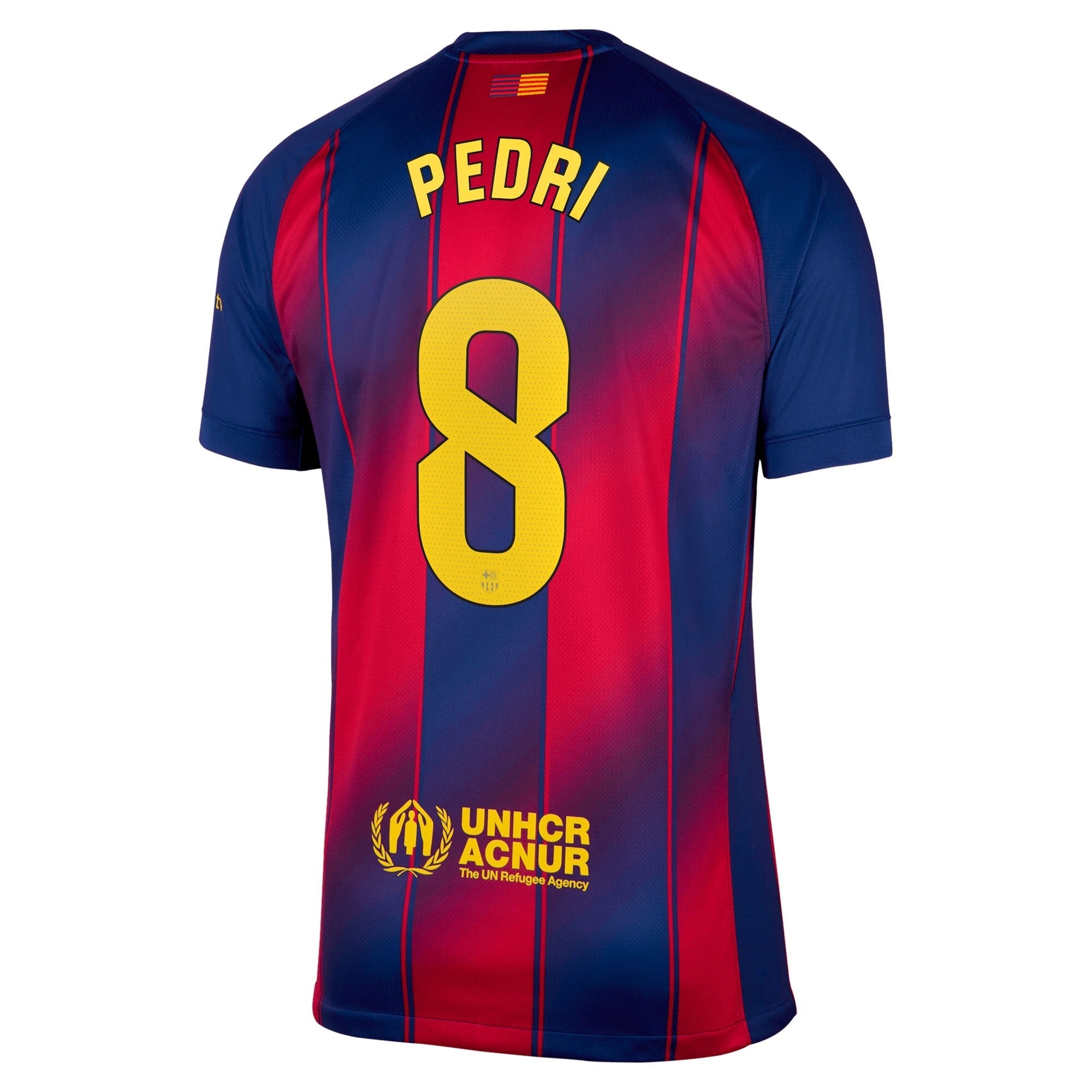 Pedri 8 Barcelona 2025/26 Home Shirt - Navy