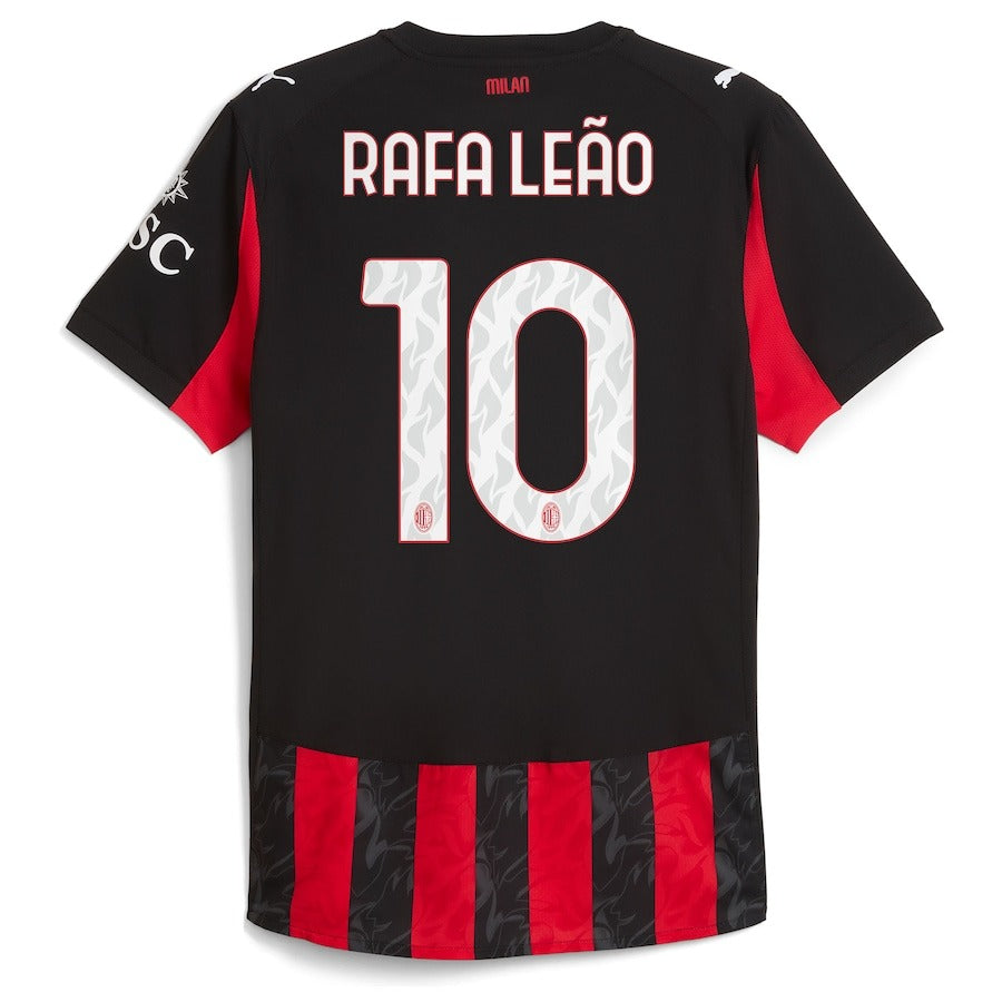 Rafael Leão AC Milan 2025/26 Home Player Shirt - Red