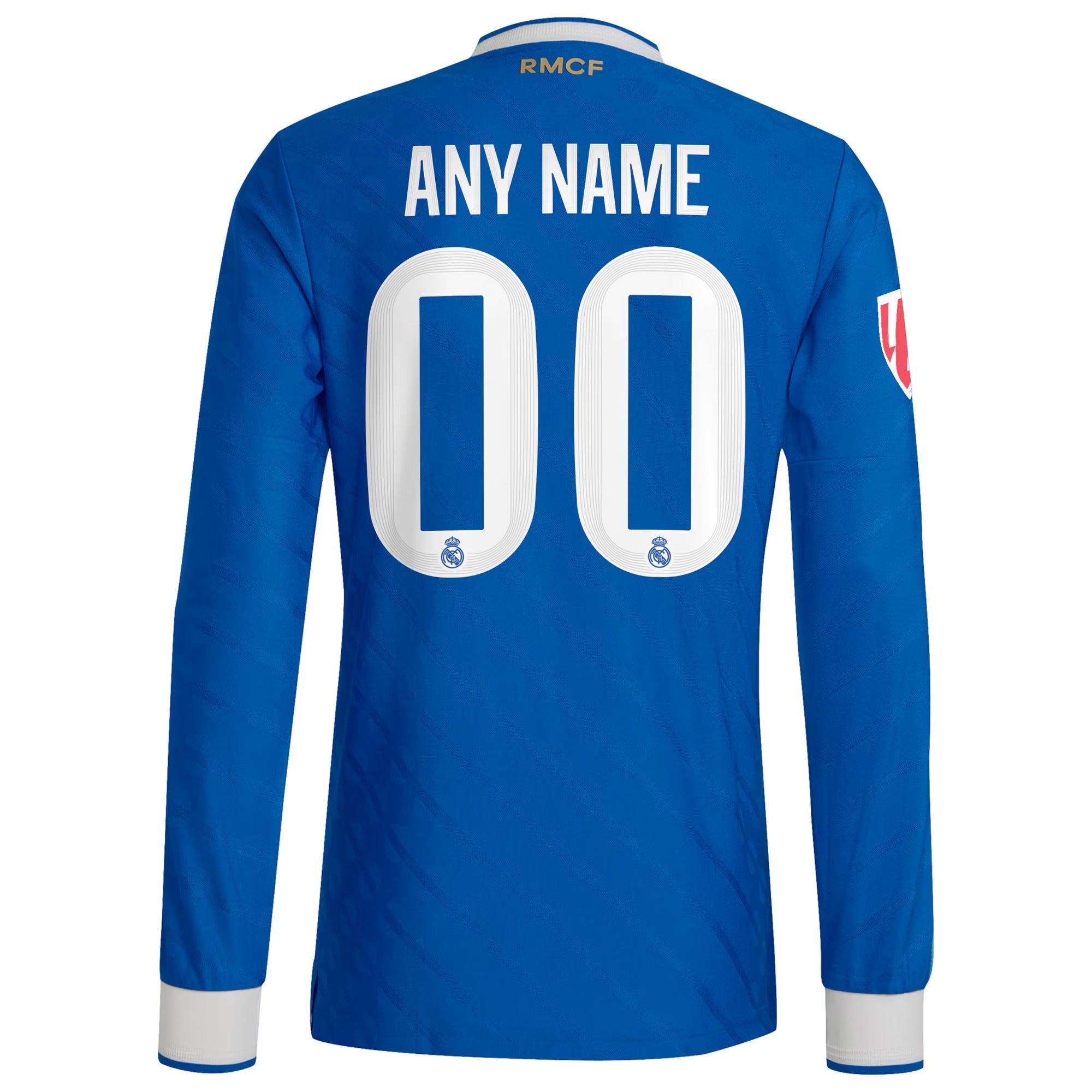 Real Madrid 2025/26 Third Long Sleeve Custom Shirt - Blue