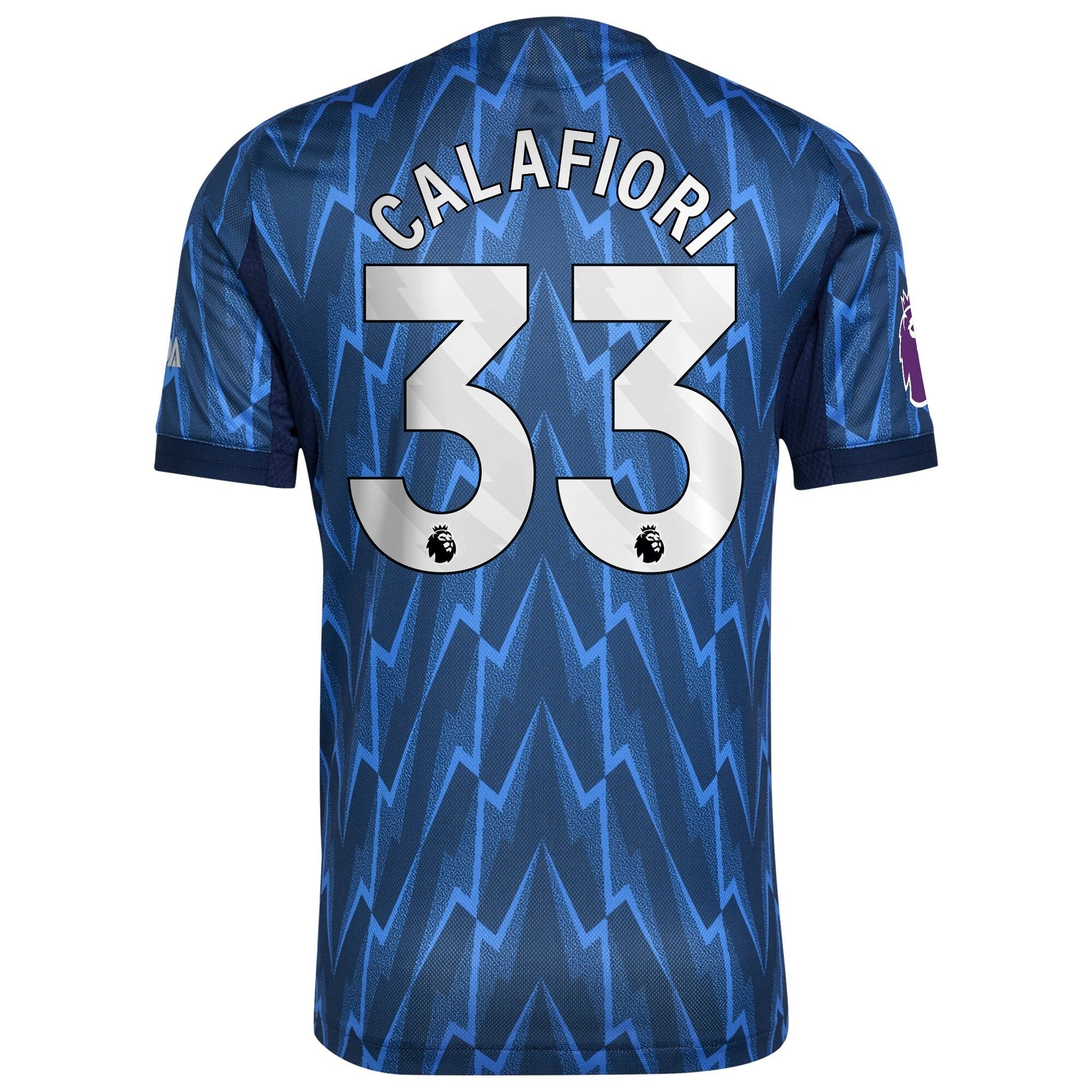 Riccardo Calafiori Arsenal 2025/26 Away Player Shirt - Blue