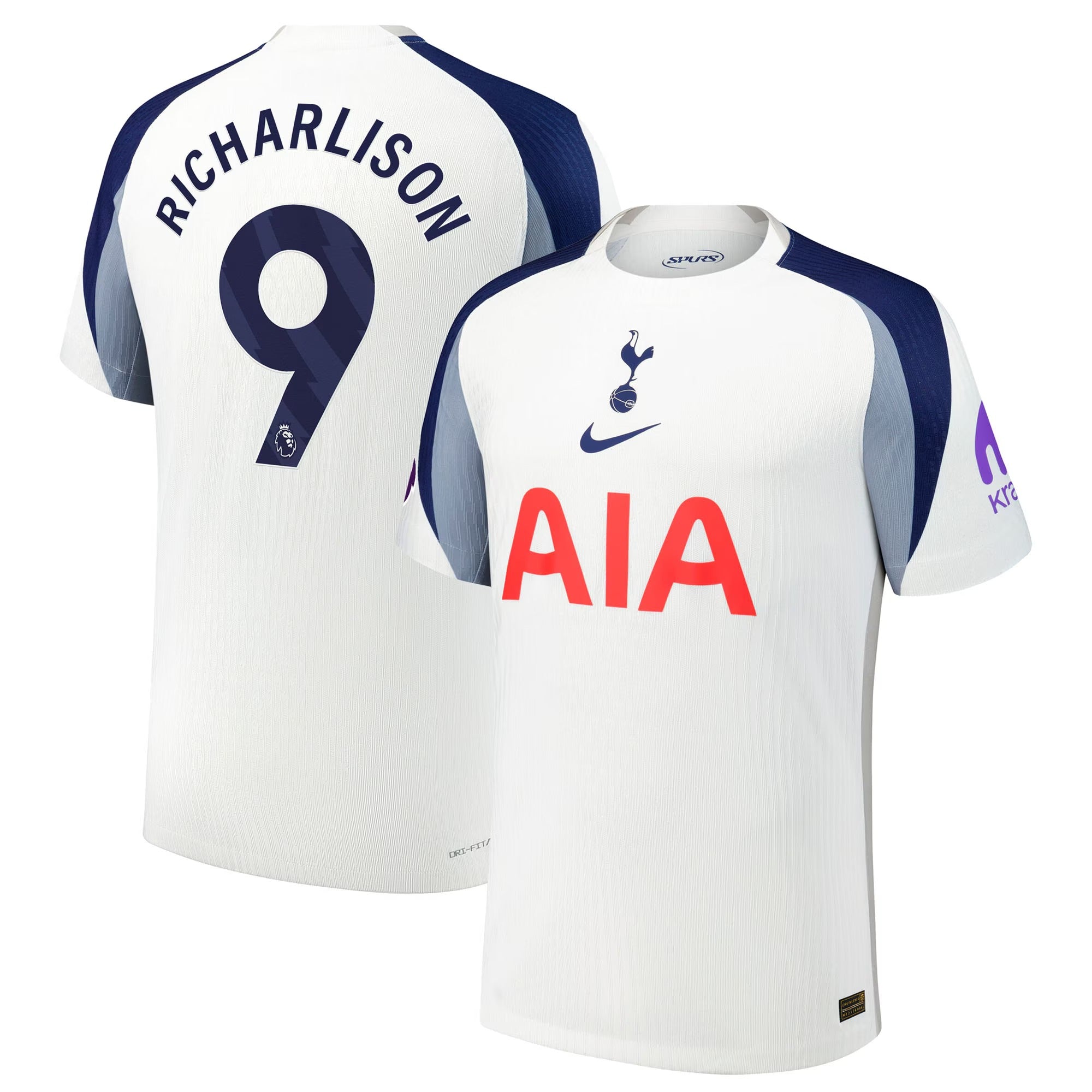 Richarlison Tottenham Hotspur 2025/26 Home Player Shirt - White