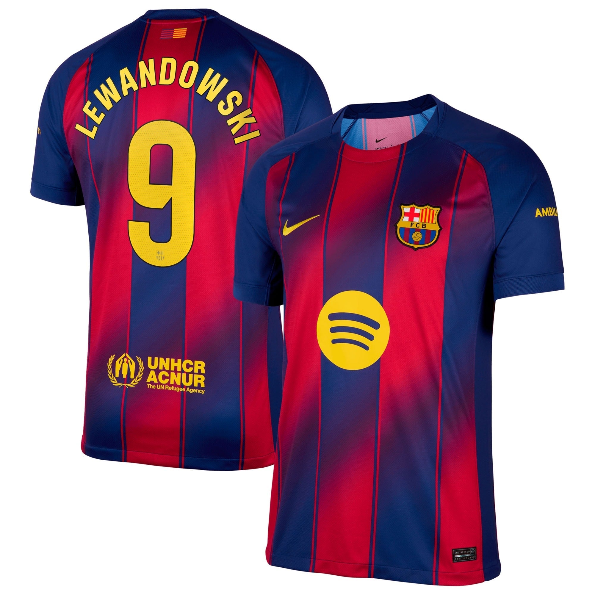 Robert Lewandowski Barcelona 2025/26 Home Shirt - Navy