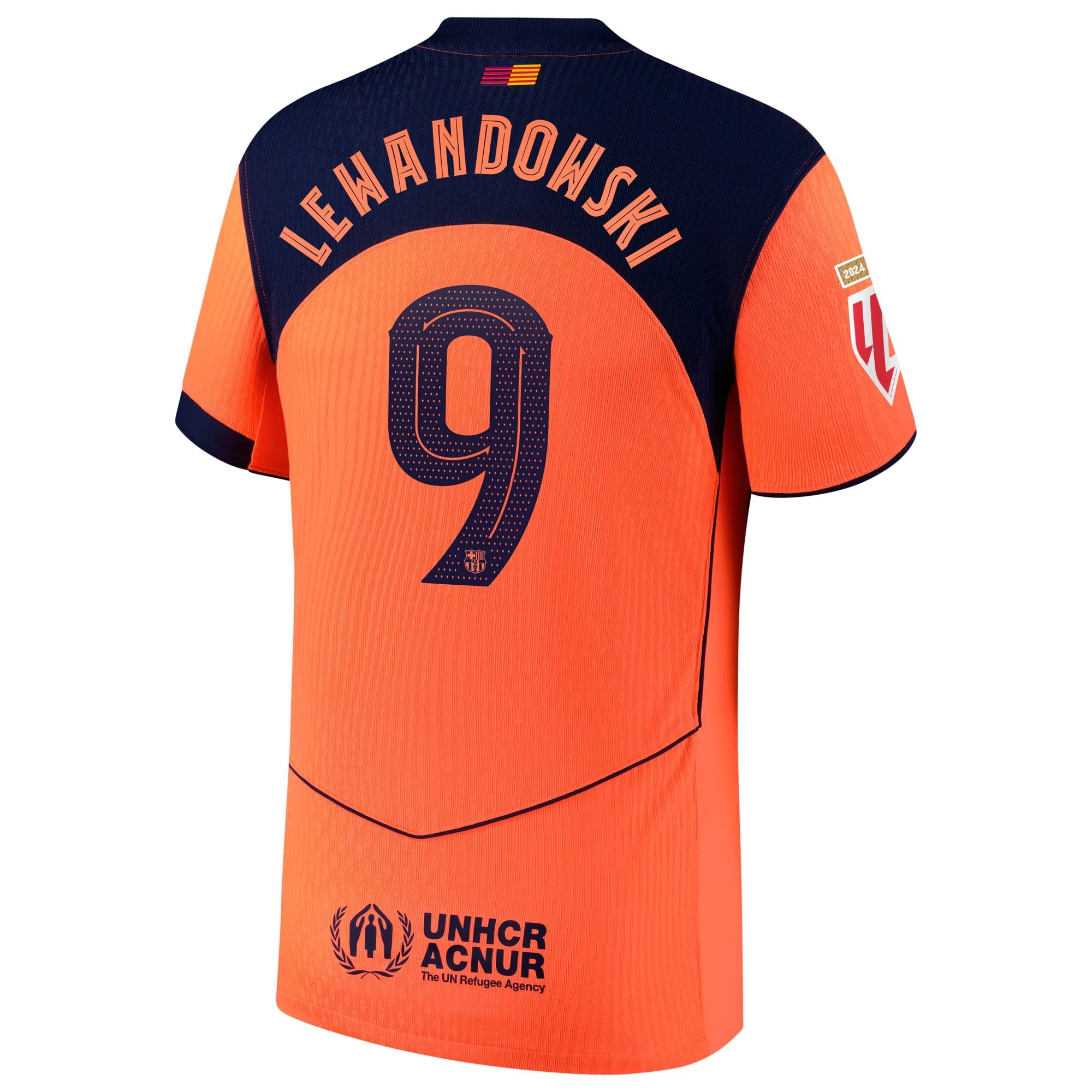 Robert Lewandowski Barcelona 2025/26 Third Player Shirt - Orange