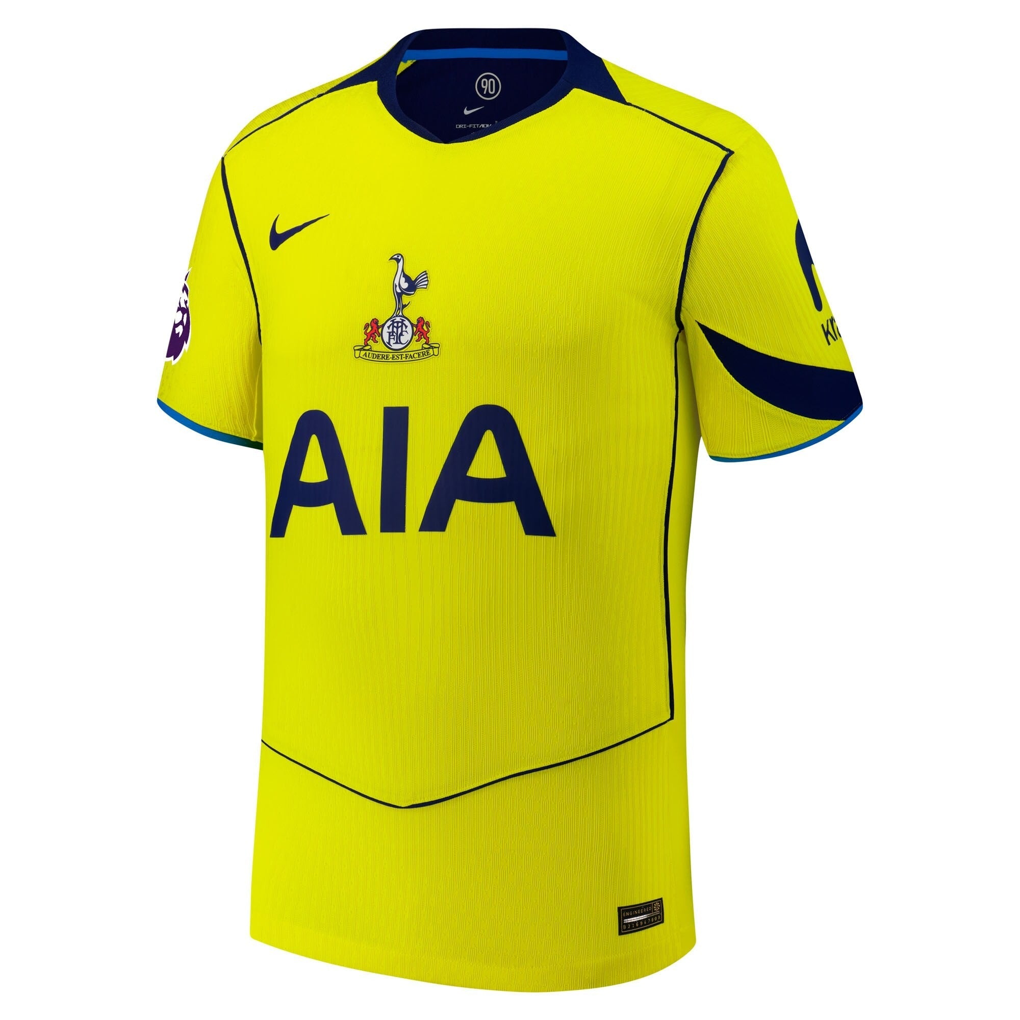 Tottenham Hotspur 2025/26 Third Customized Shirt - Yellow