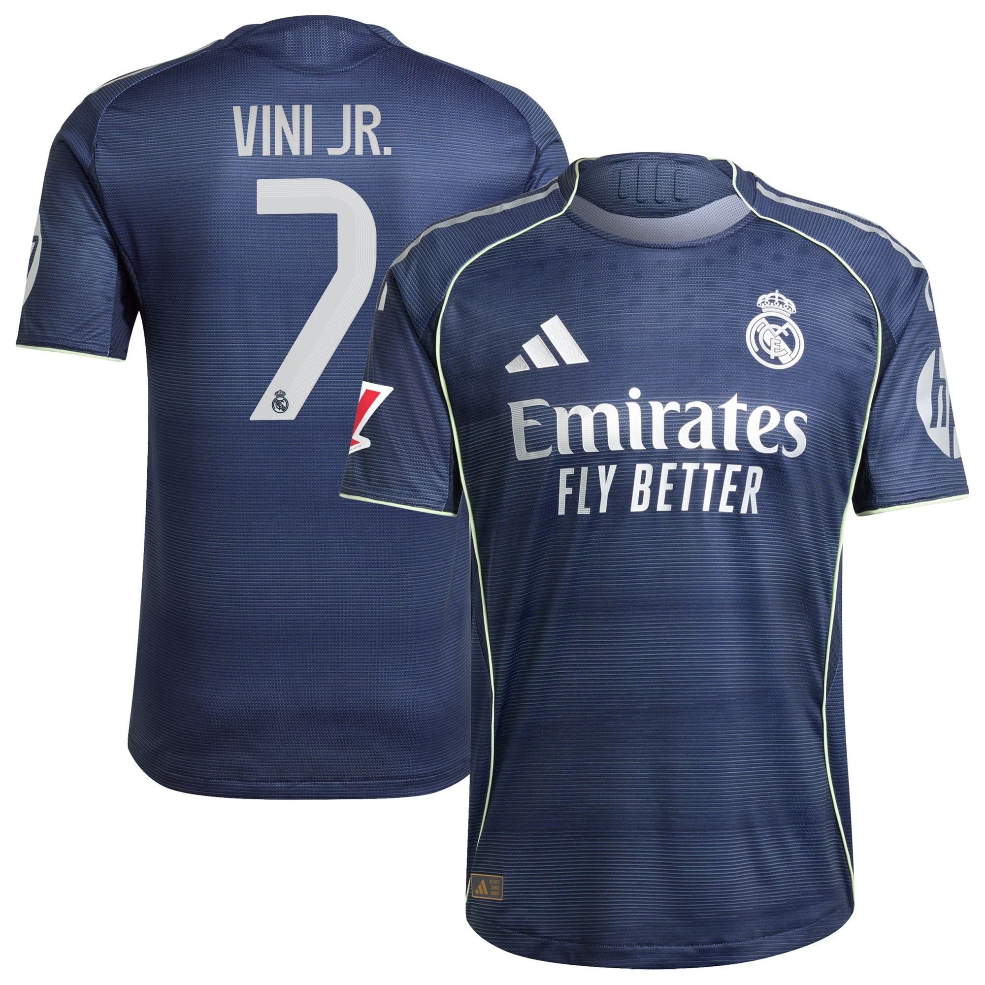 Vini Jr. Real Madrid 2025/26 Away Player Shirt - Blue