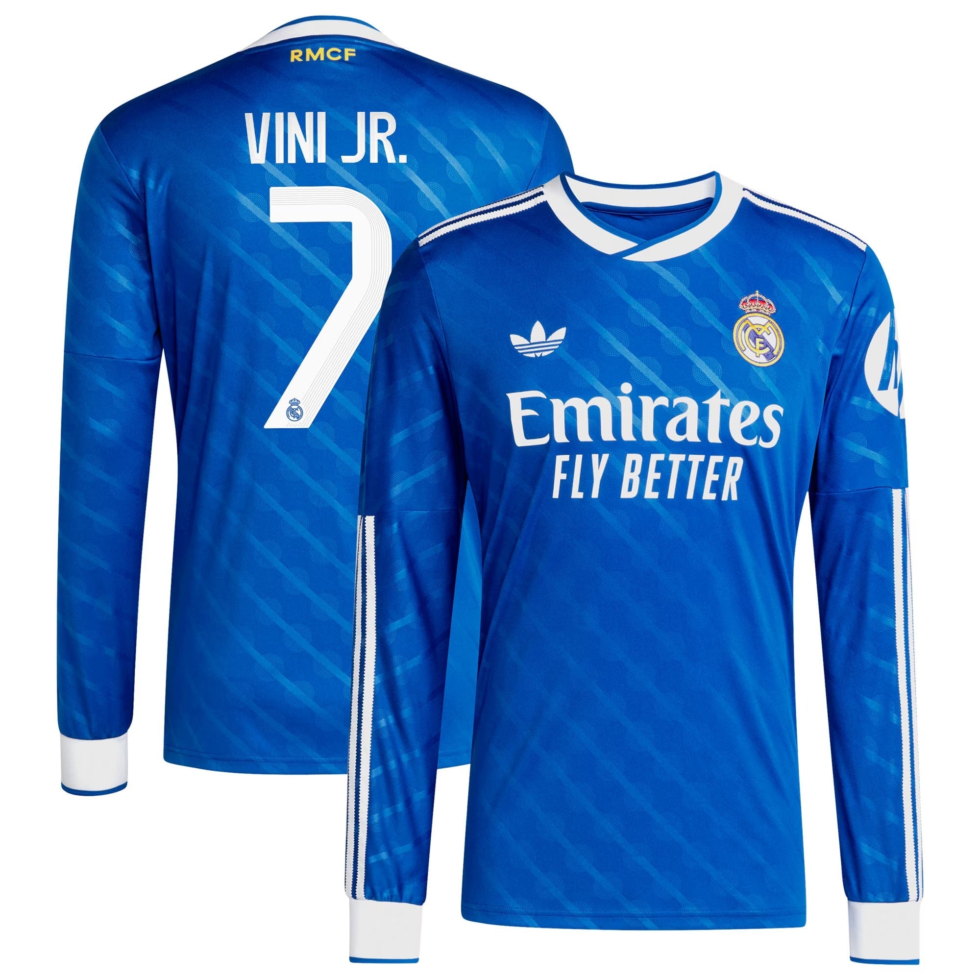Vinicius Junior Real Madrid 2025/26 Third Long Sleeve Player Shirt - Blue