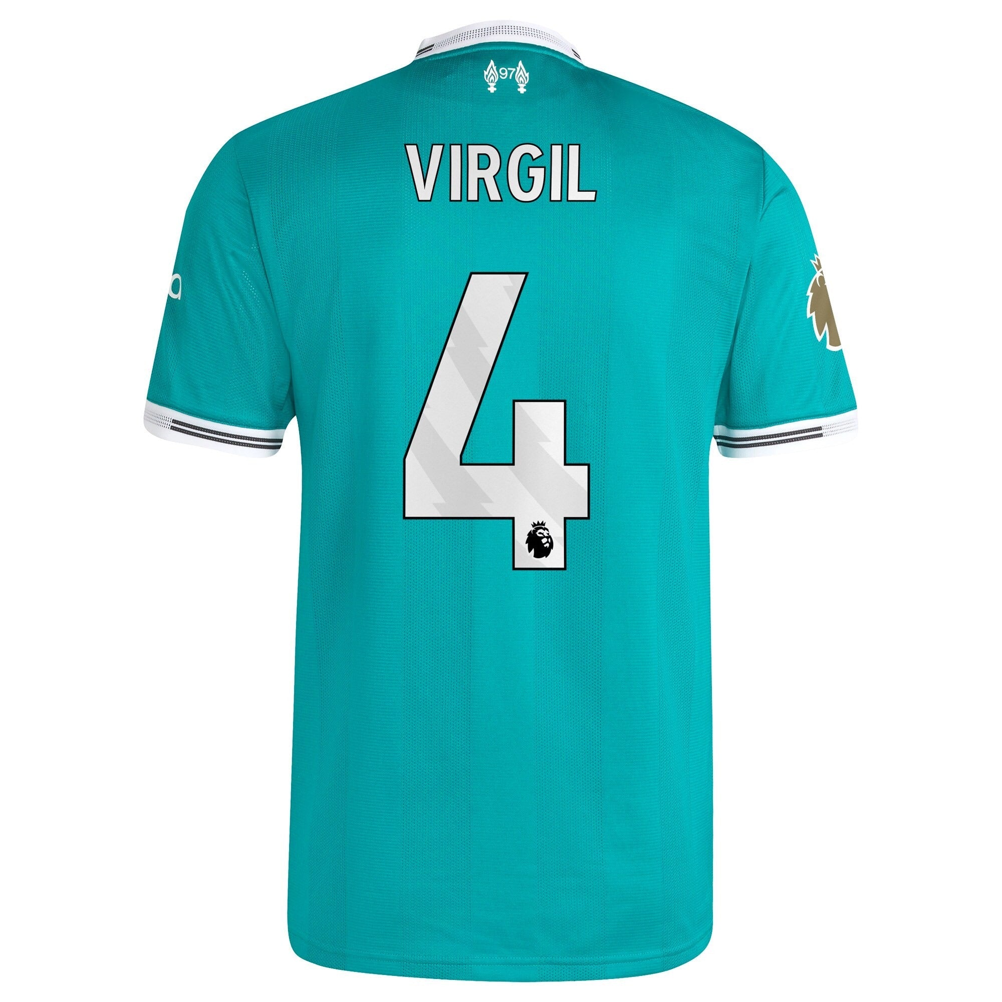 Virgil van Dijk Liverpool 2025/26 Third Player Shirt - Green