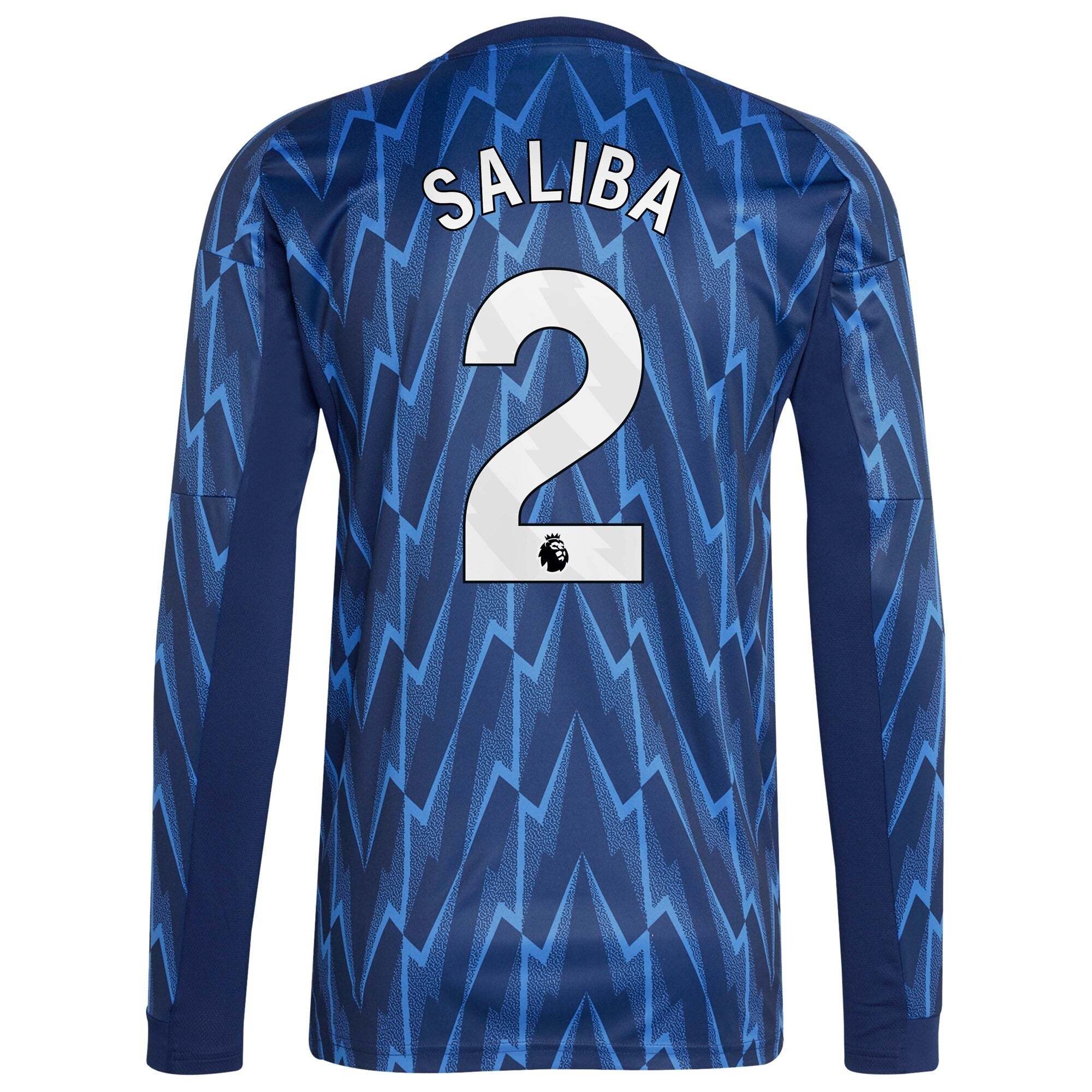 William Saliba Arsenal 2025/26 Away Long Sleeve Player Shirt - Blue