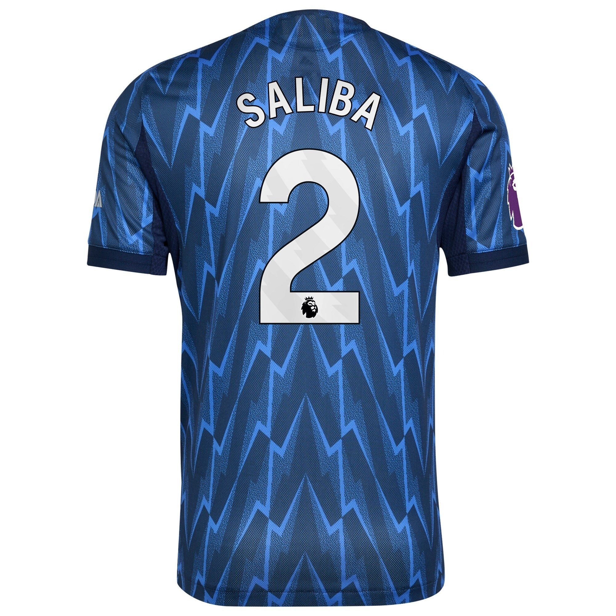 William Saliba Arsenal 2025/26 Away Player Shirt - Blue