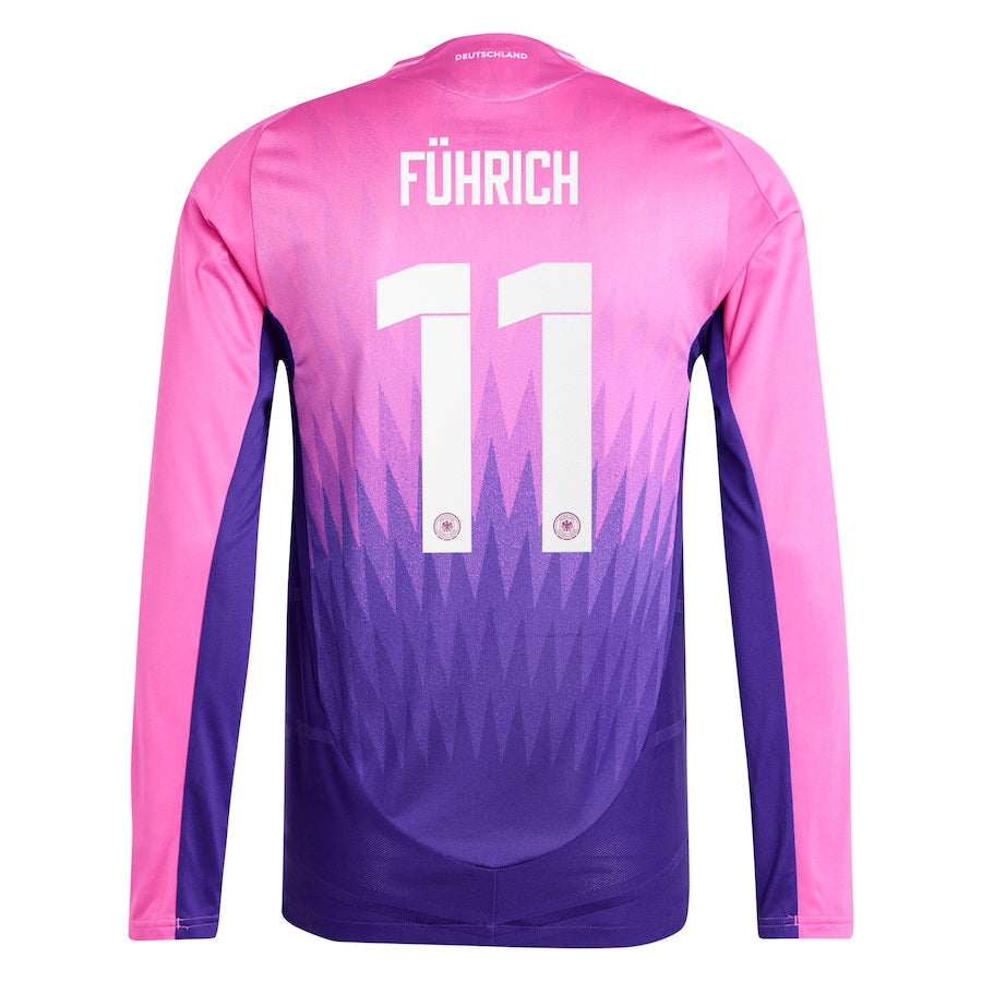 DFB adidas Away Shirt 2024 - Long Sleeve with Führich 11 printing